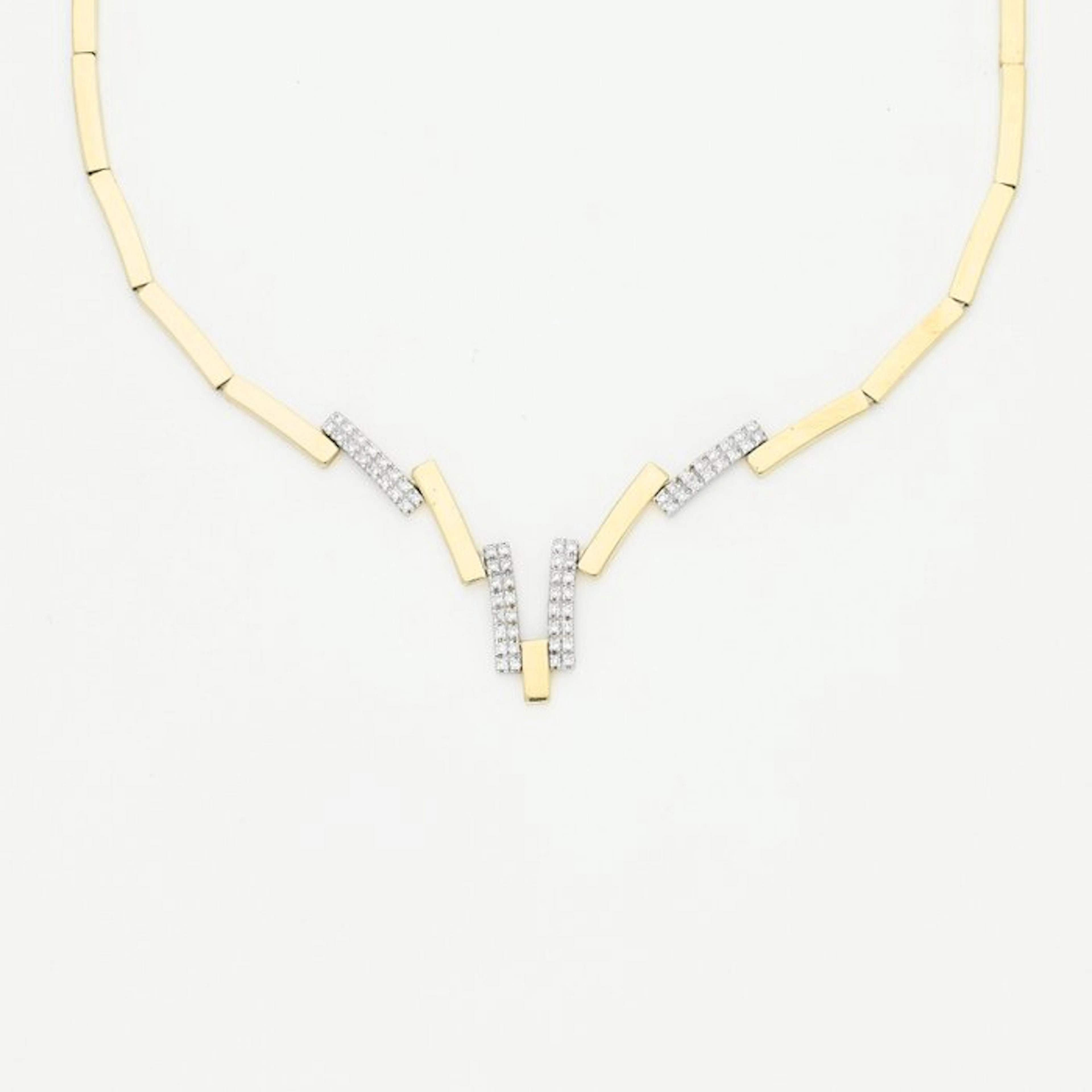 Necklace - 14 kt. Yellow gold Diamond (Natural)