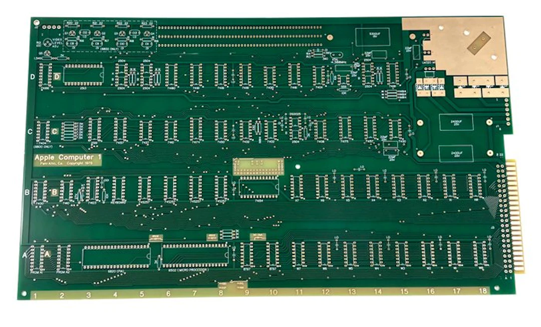 Apple - Apple-1 Replica Motherboard – Museum-Quality 1:1...