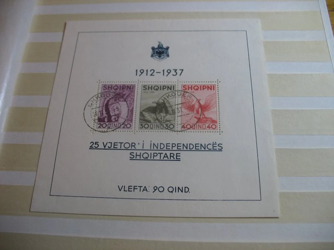 Albania - Block 1 stamped