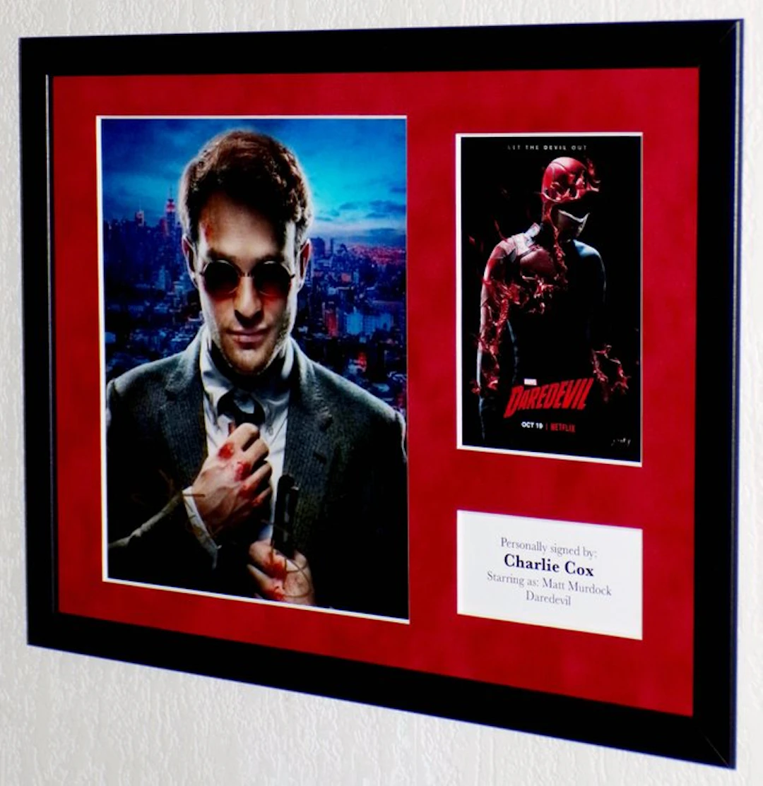 Daredevil - Charlie Cox (Matt Murdock) Premium Framed