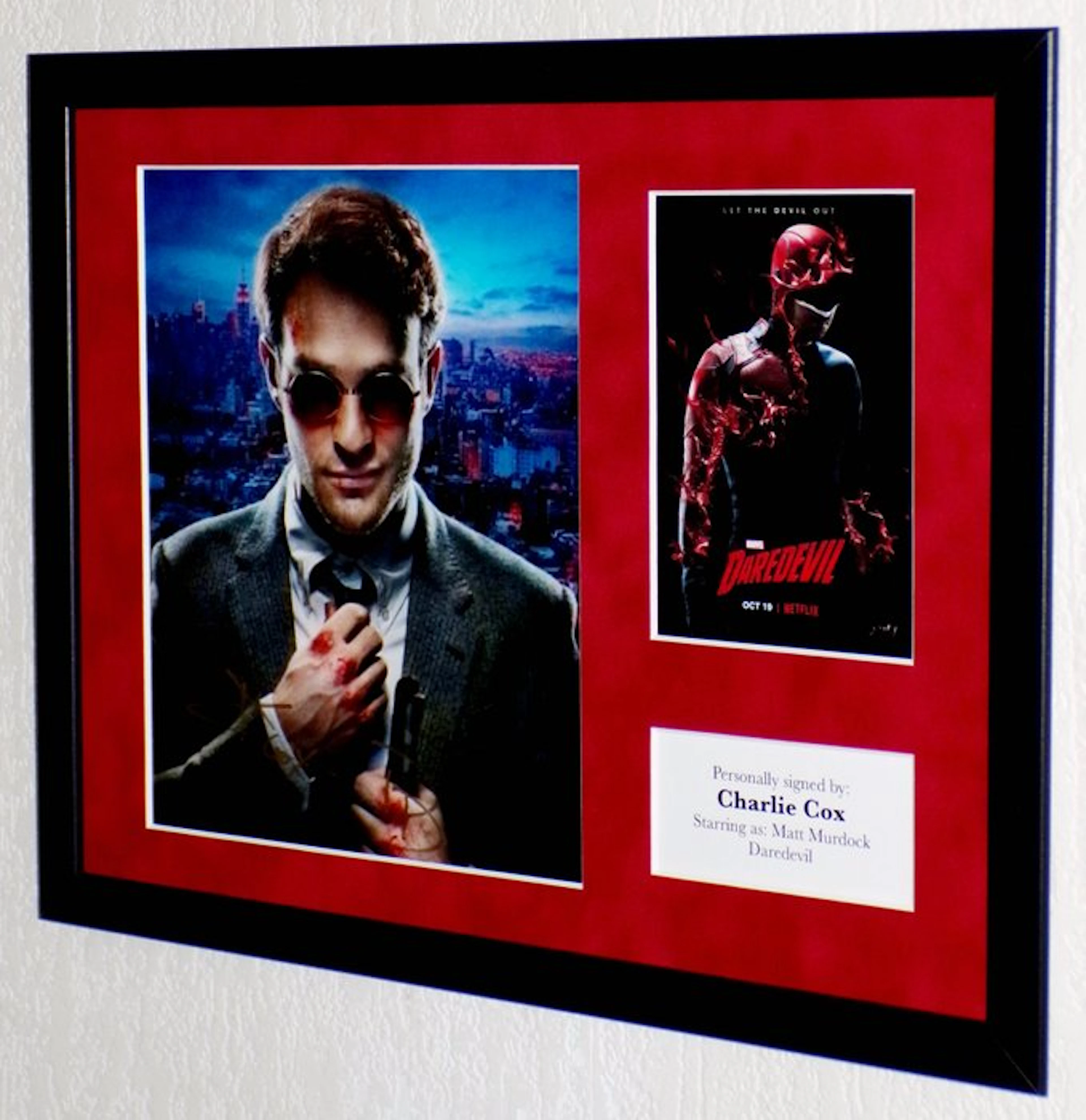 Daredevil - Charlie Cox (Matt Murdock) Premium Framed