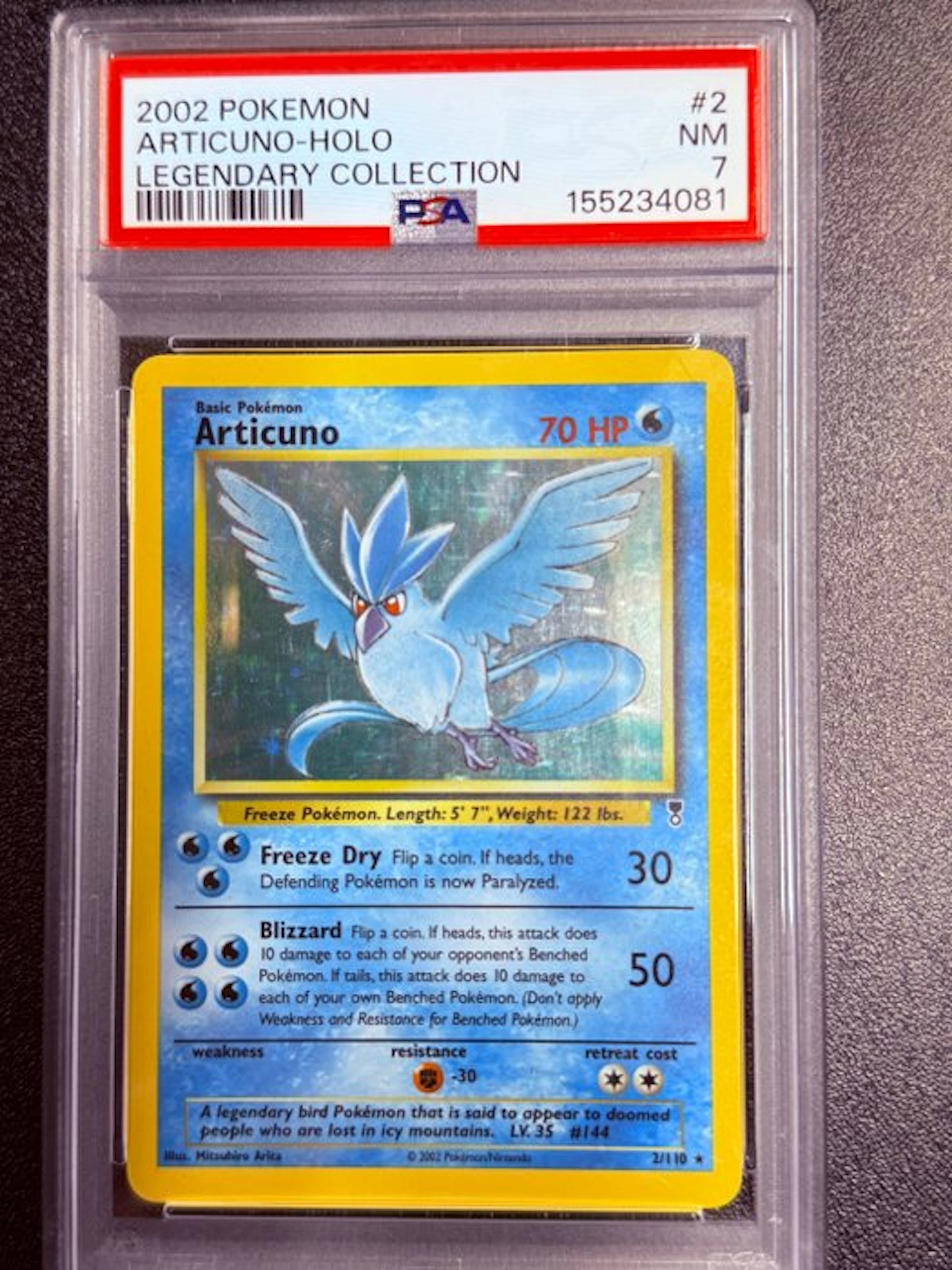 Pokémon - 1 Graded card - Articuno 2/110 Foil - PSA 7 - Various sets