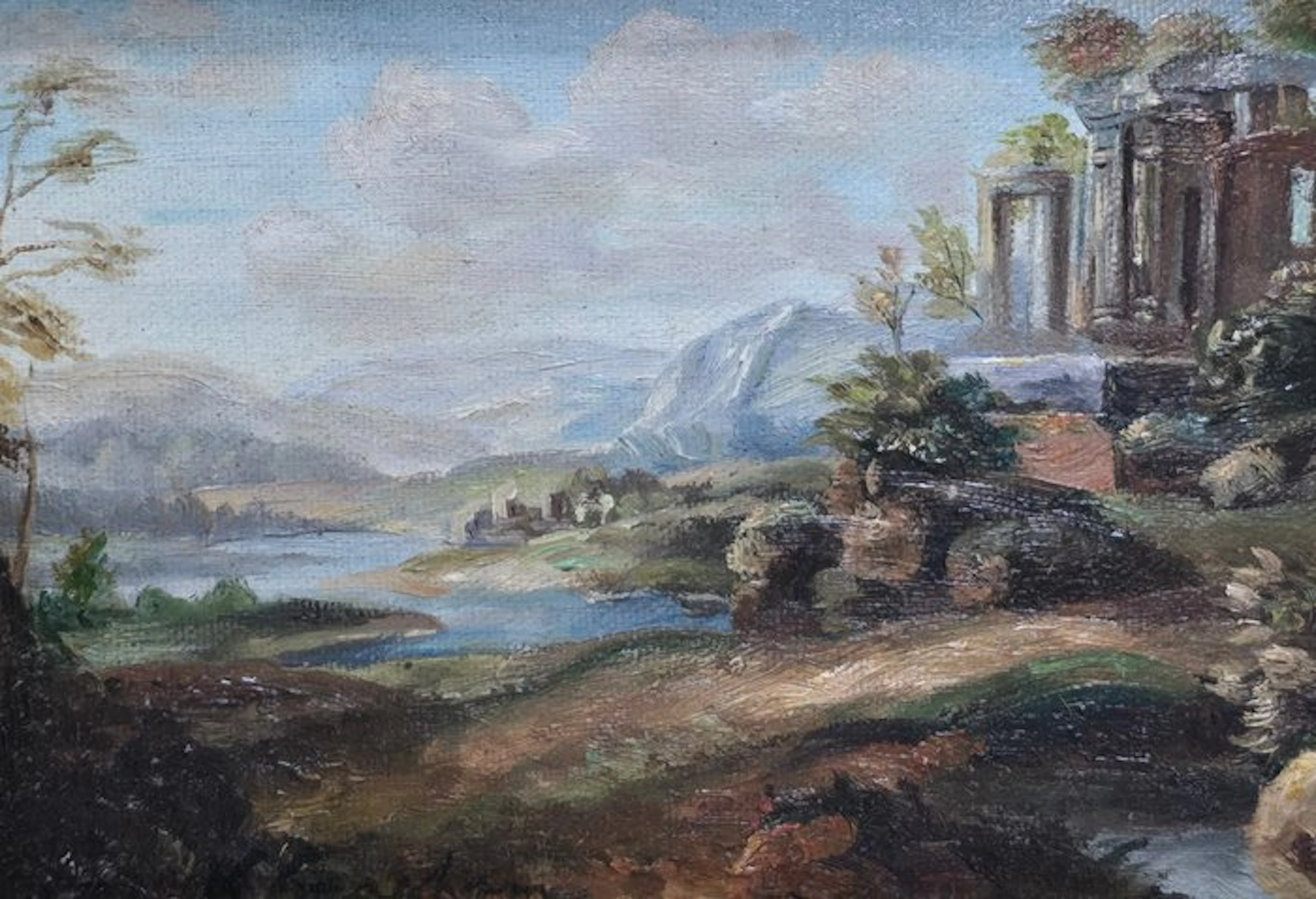 Spanish school (XX) - El refugio de las ruinas