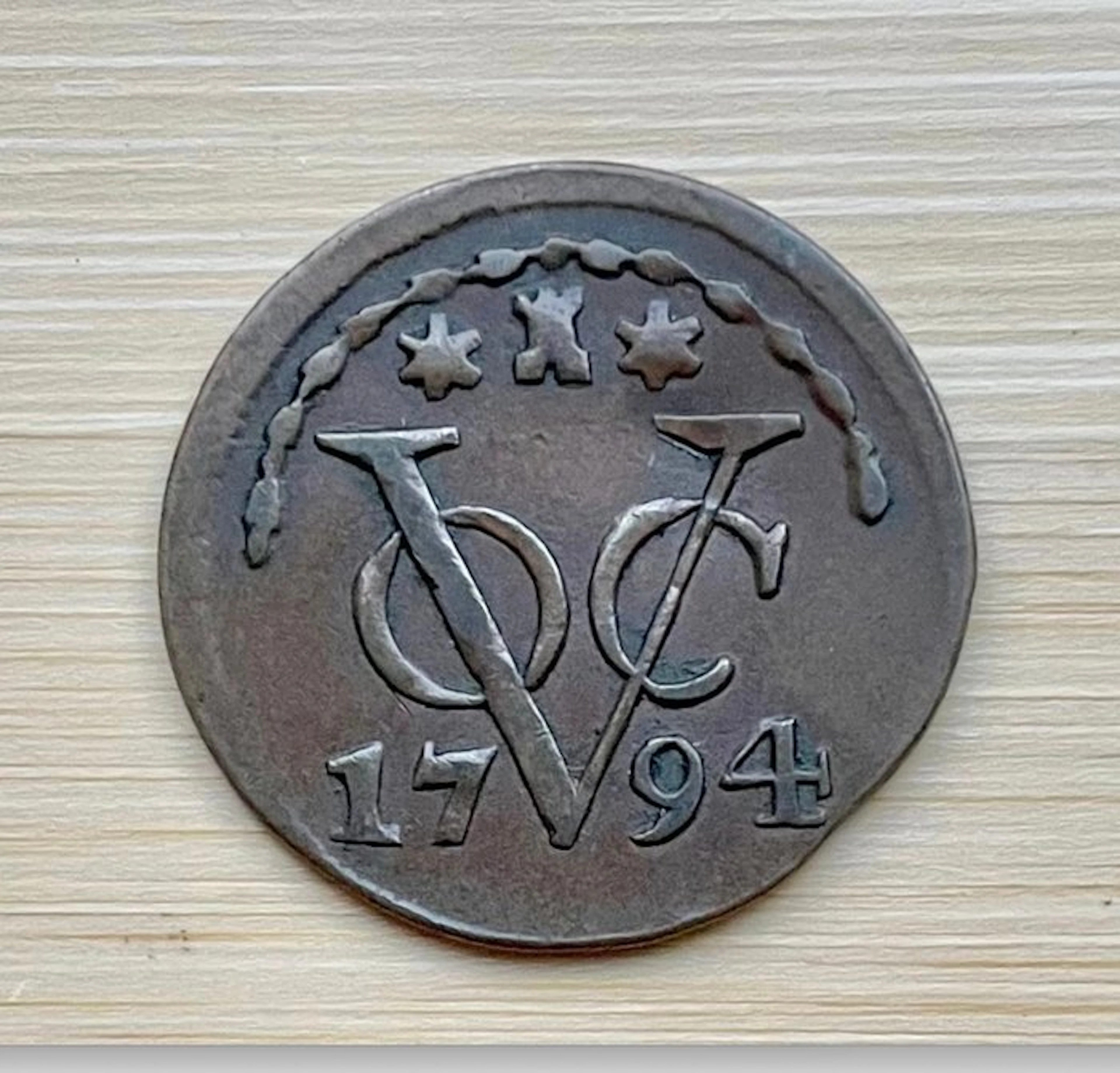 Dutch East Indies, VOC Zeeland. Duit 1794 (No reserve price)