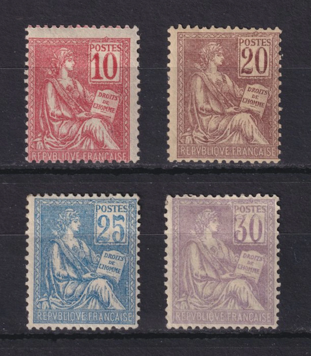 France 1900 - Series of the 'Mouchon' type 1