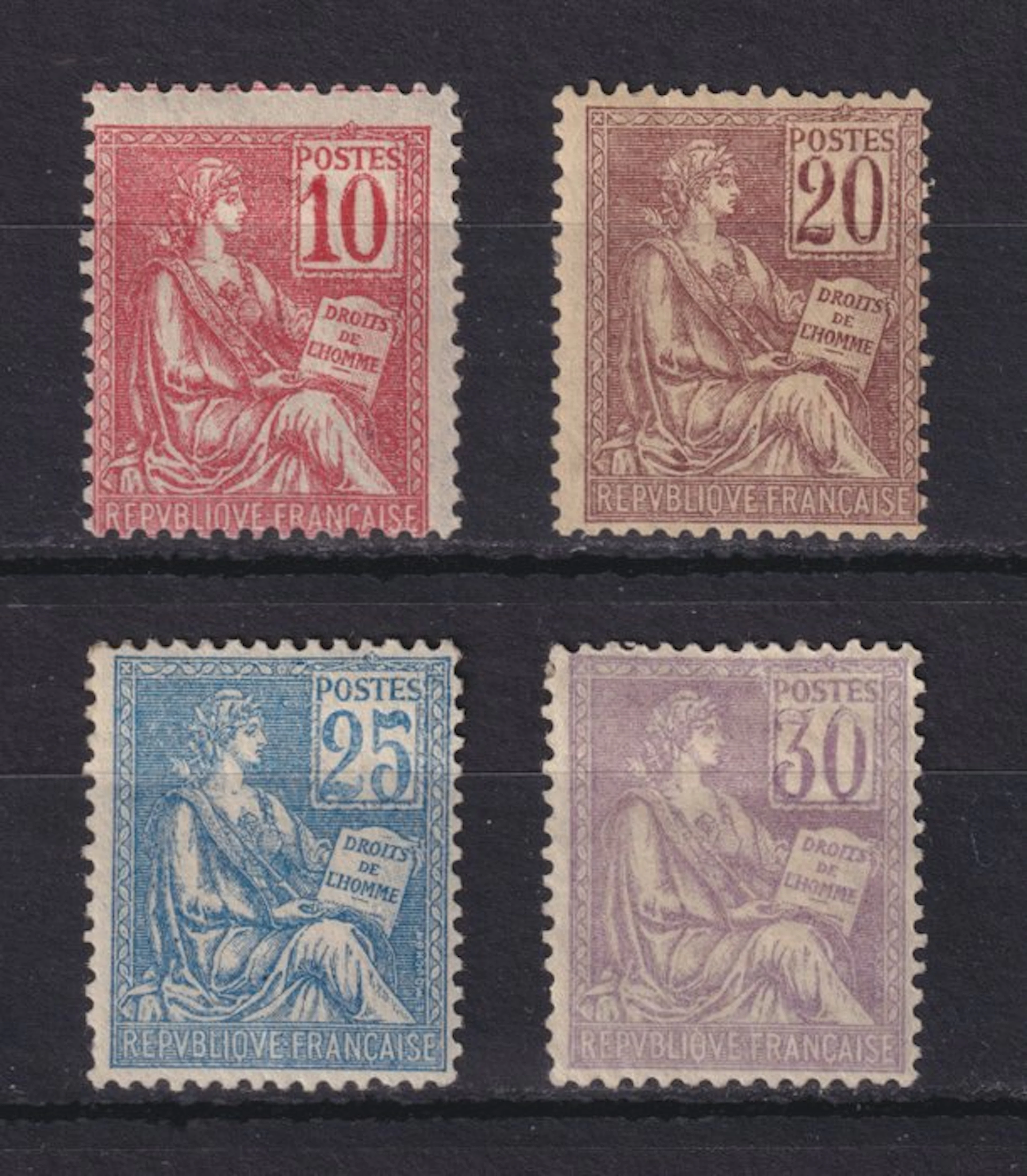 France 1900 - Series of the 'Mouchon' type 1