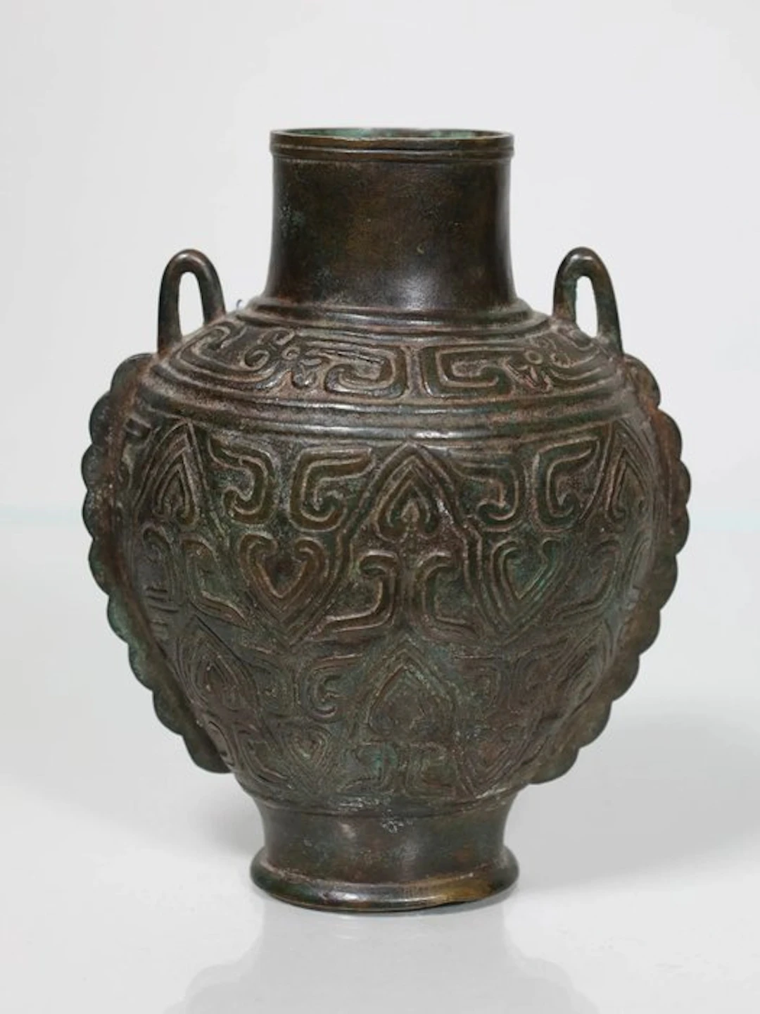 Ancient Chinese, Ming dynasty Bronze Vase - 13 cm