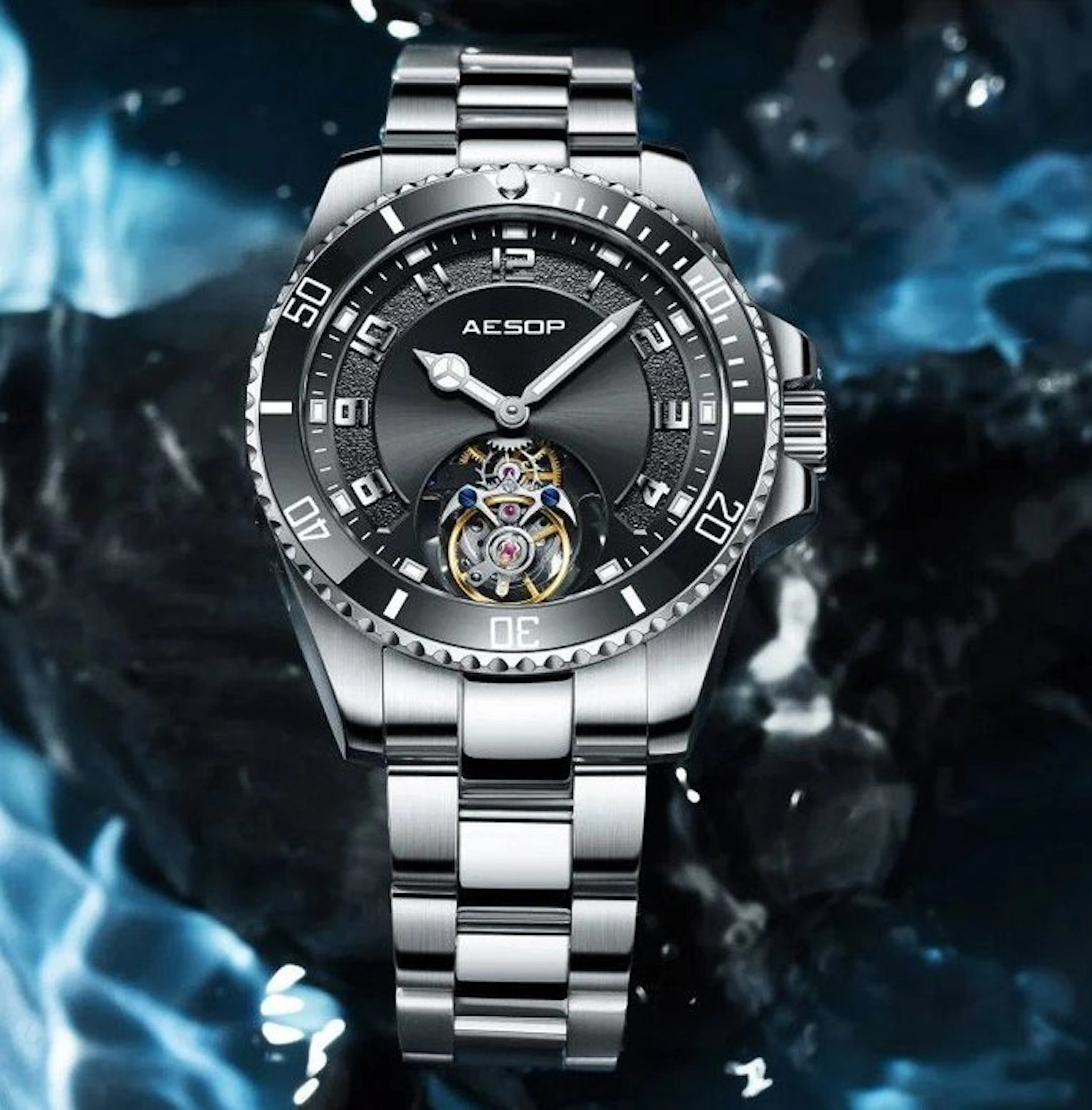 Aesop - TOURBILLON - Diamond - Swiss - Unique Flying...