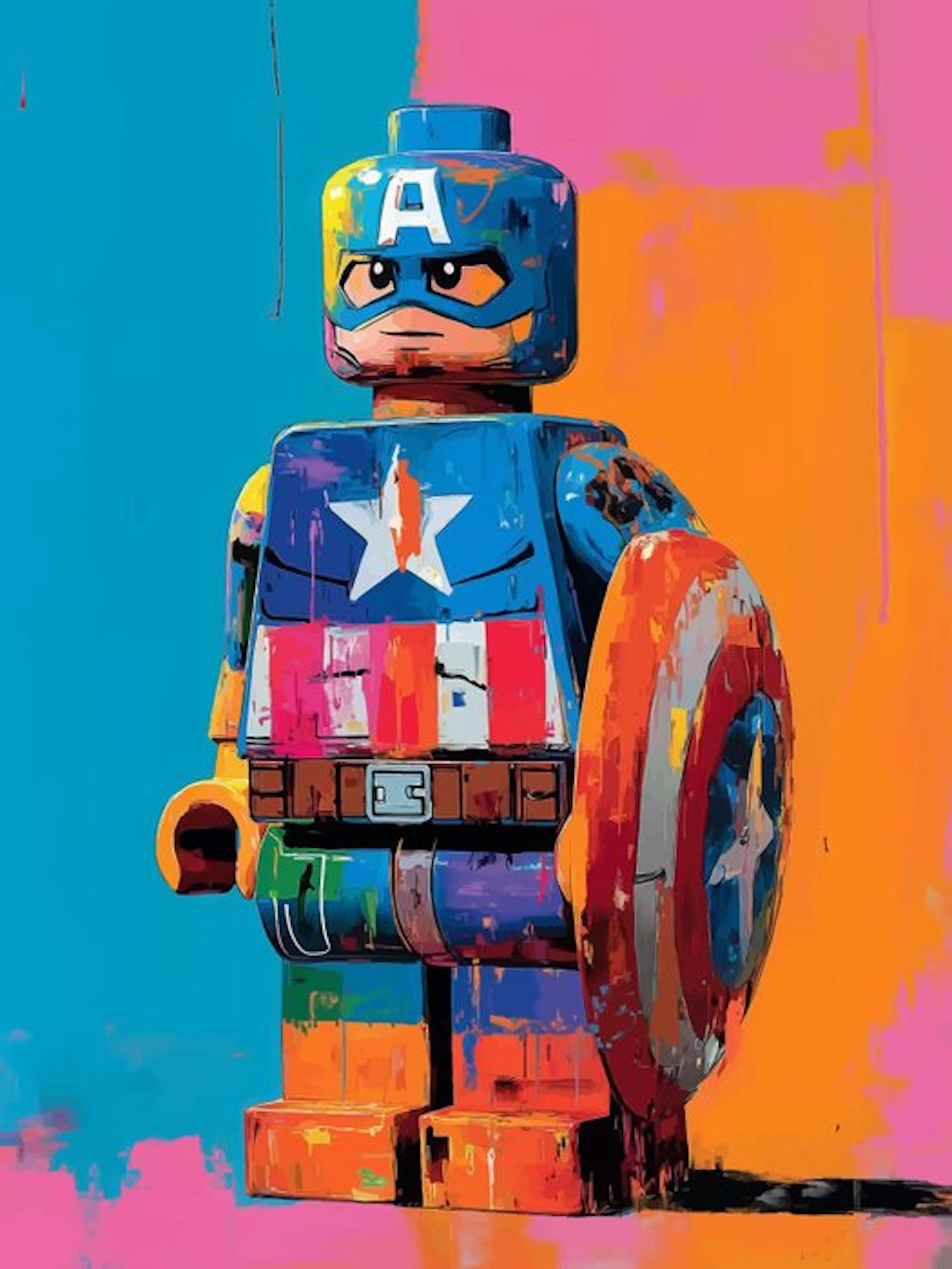 Friki-Pop - Capitán América: Fragmentos de Justicia en Óleo