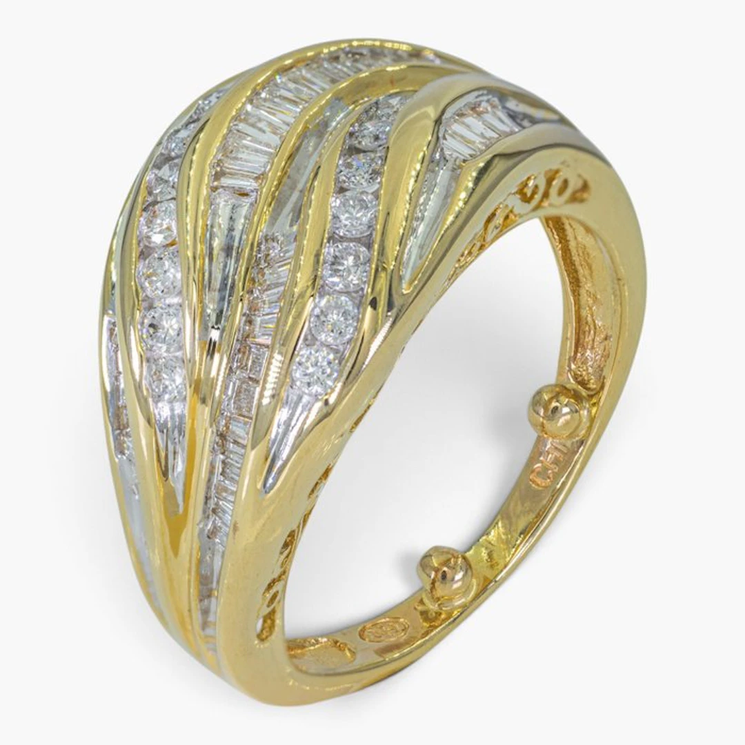 No reserve price - Ring - 14 kt