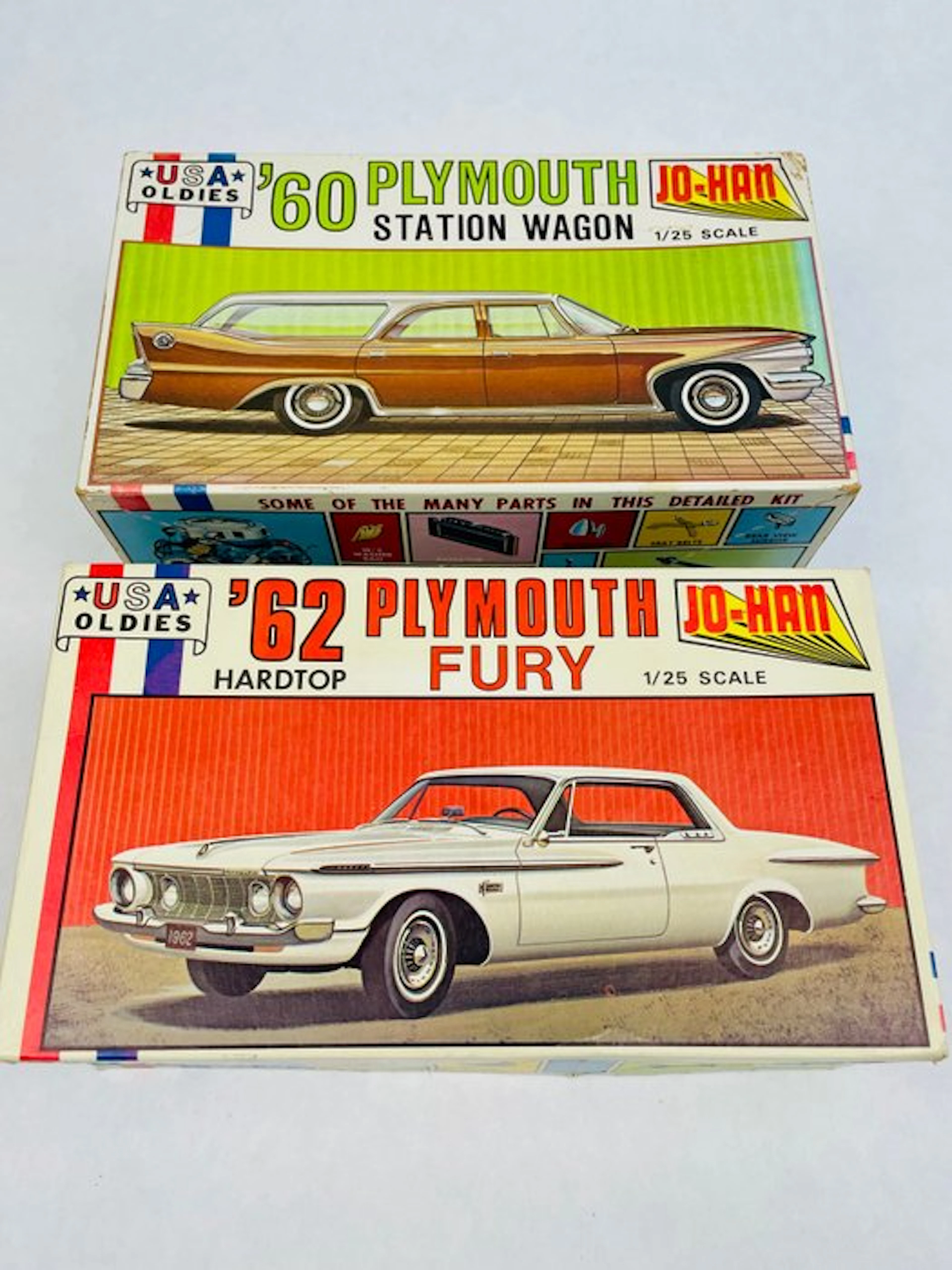 Jo-Han - Assembly kit (2) Space Age - Rare Plymouths – 1:25