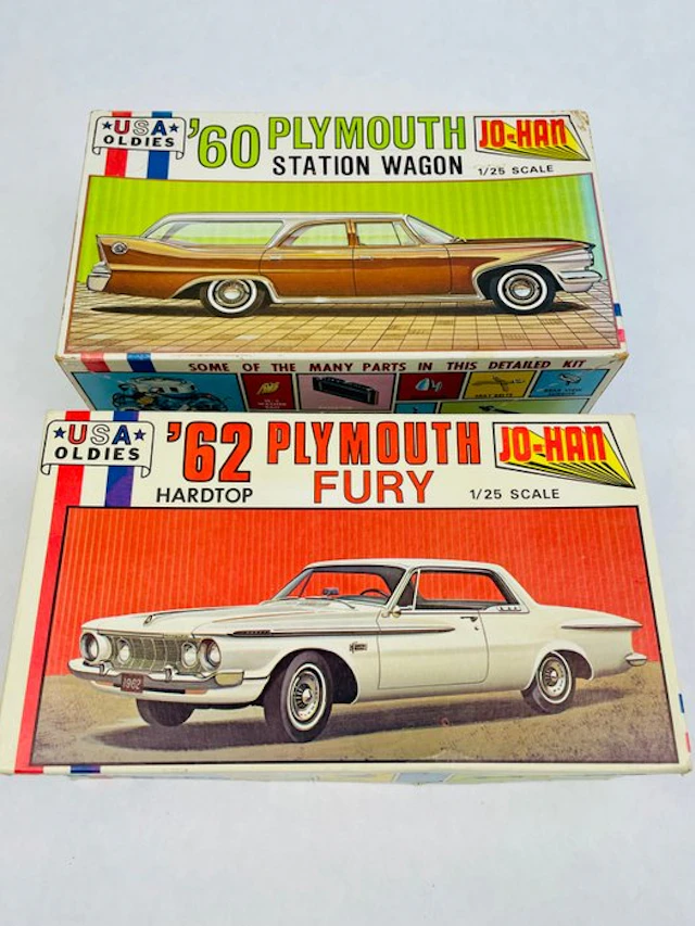 Jo-Han - Assembly kit (2) Space Age - Rare Plymouths – 1:25