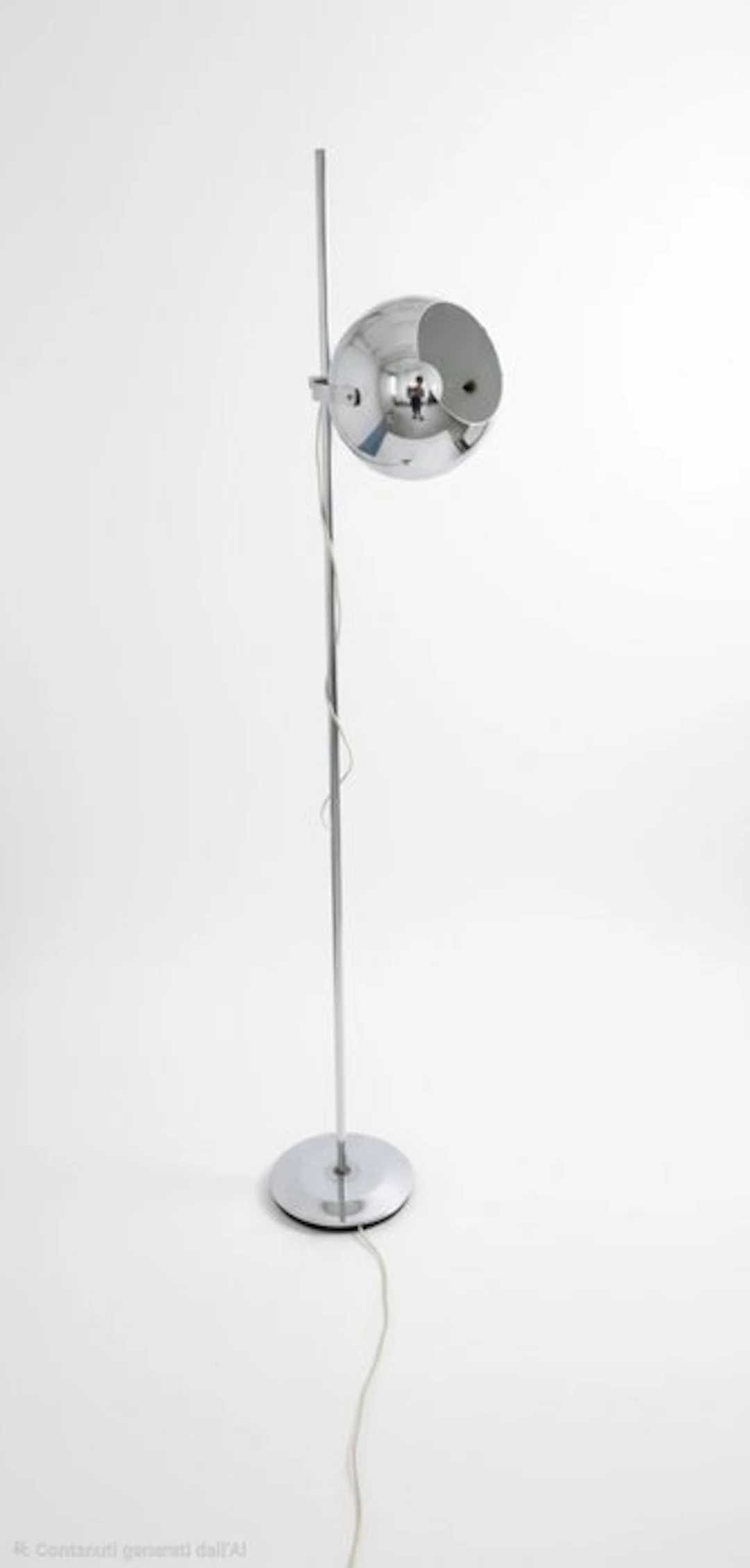 Floor lamp - Metal, Chrome, Steel