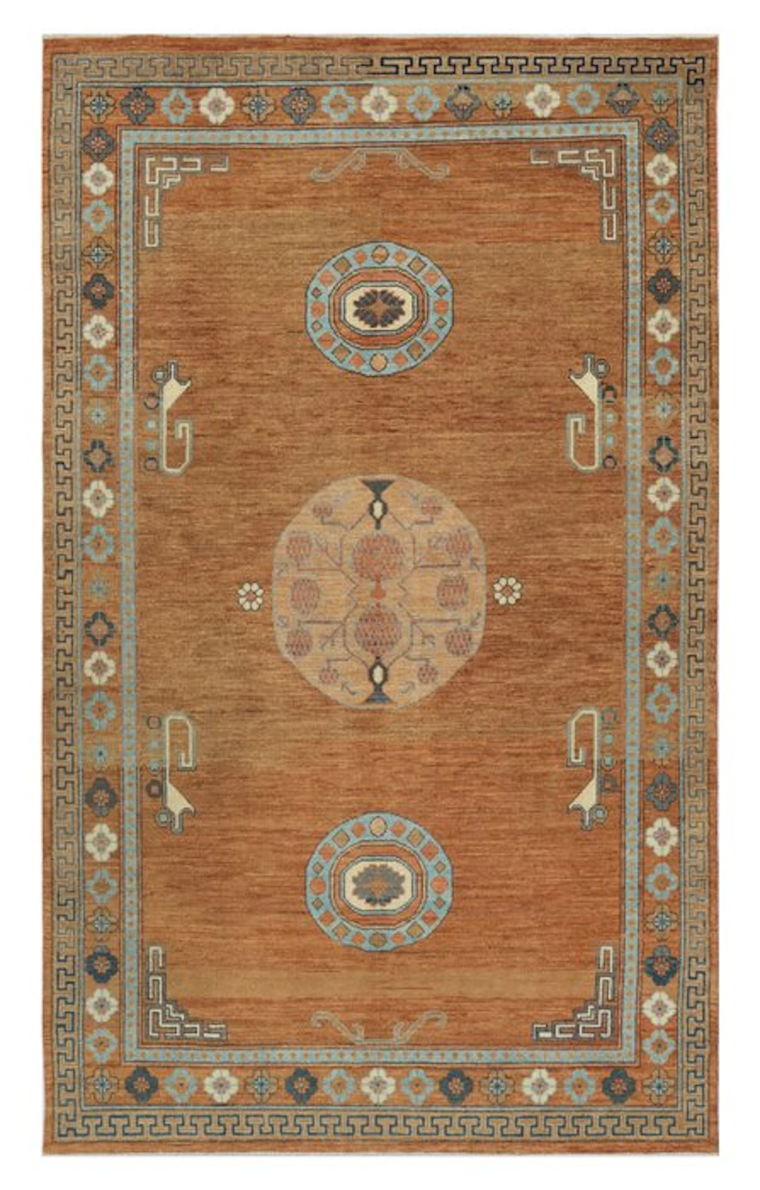 Hand-knotted designer rug with Khotan pattern – new - Rug - 274 cm - 161 cm