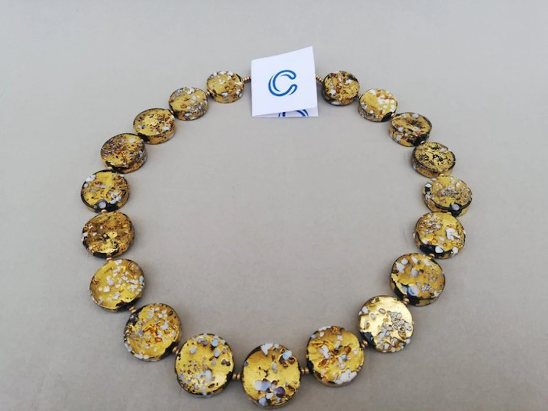 24 kt. - Yellow gold, Murano - Necklace