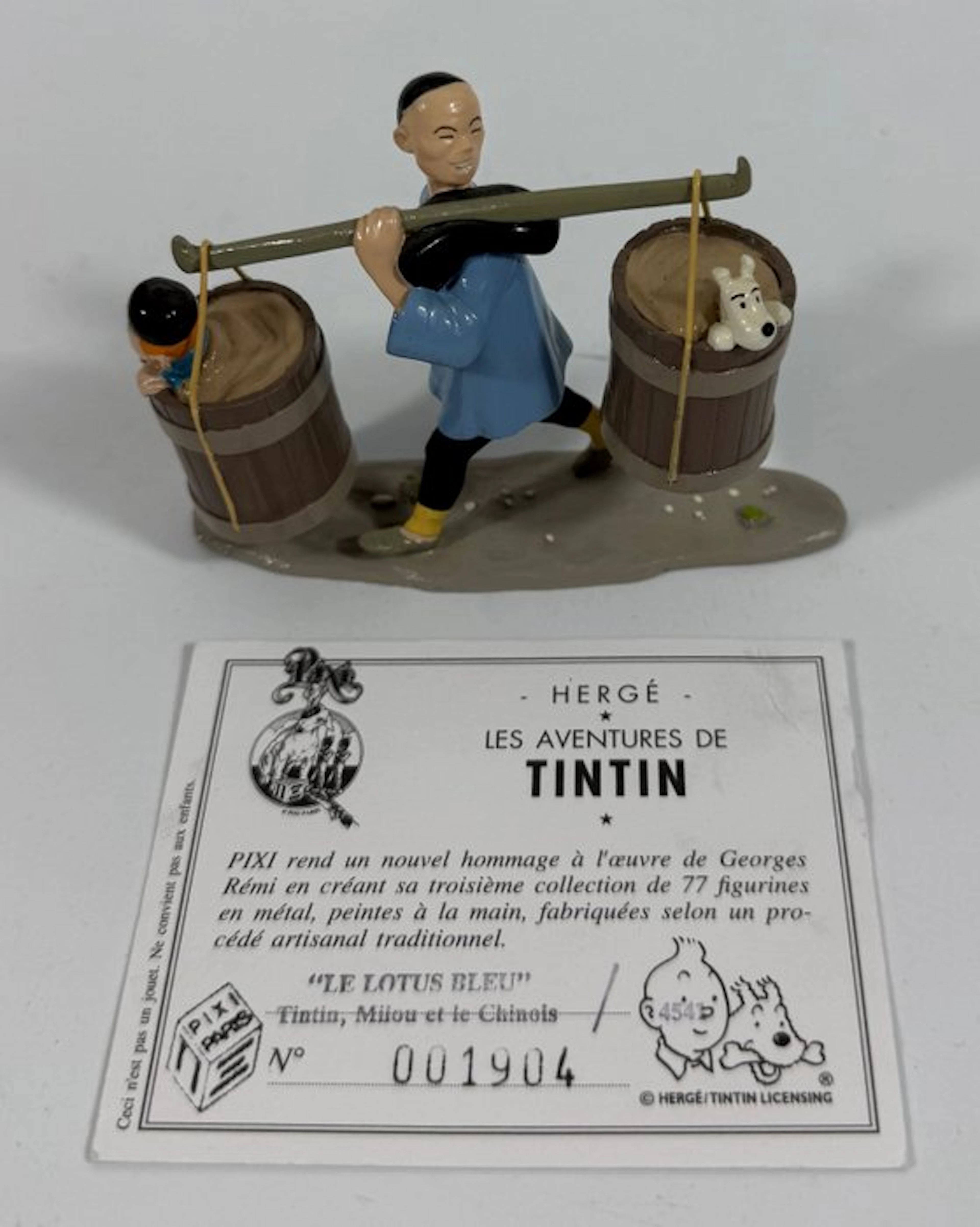 Figurine - Figurine Tintin, Milou et le Chinois - Pixi - Lead