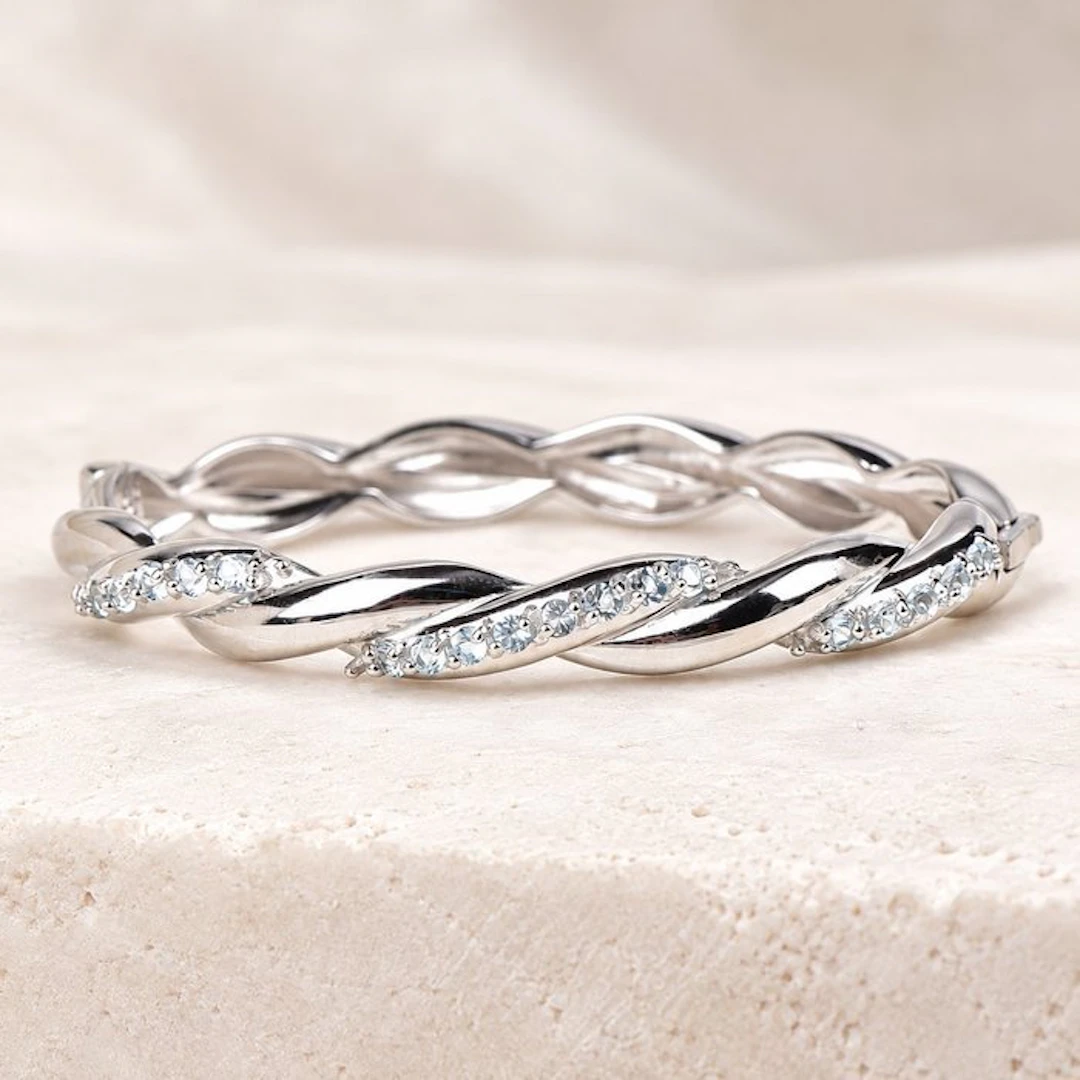 No reserve price - Bracelet Silver - Topaz - Certified