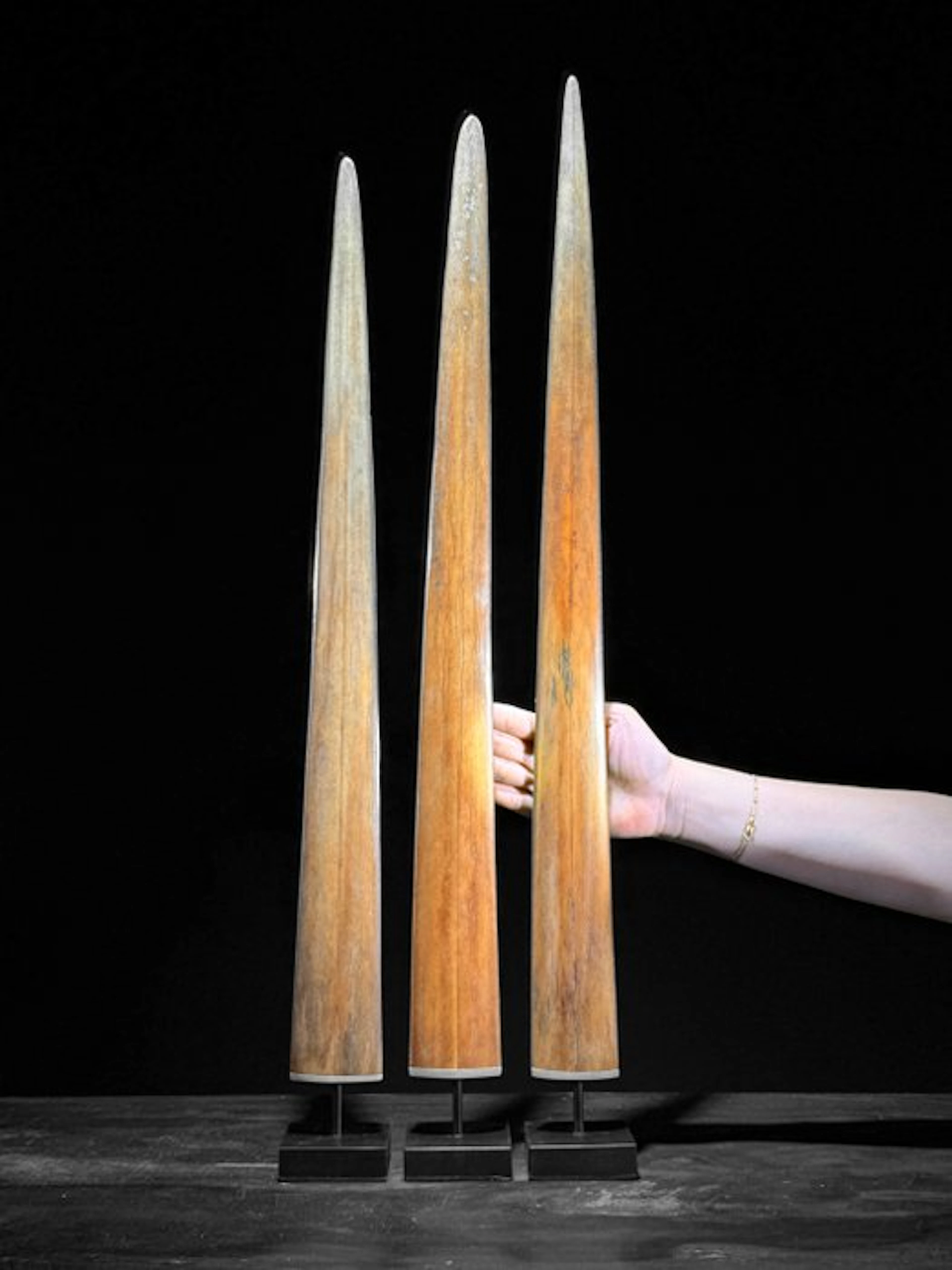 NO RESERVE PRICE - Stunning Large set of 3 swordfish...
