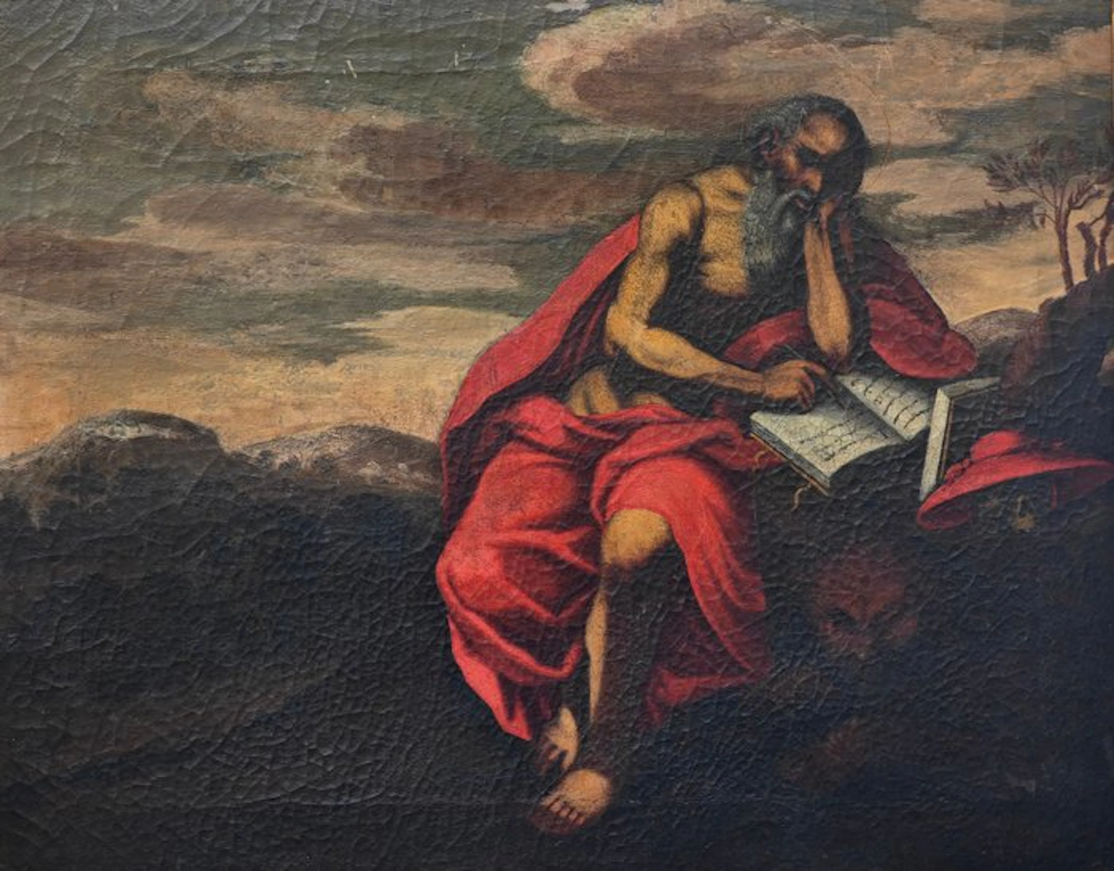 École italienne (XVII-XVIII) - Saint Jérôme pénitent - NO RESERVE