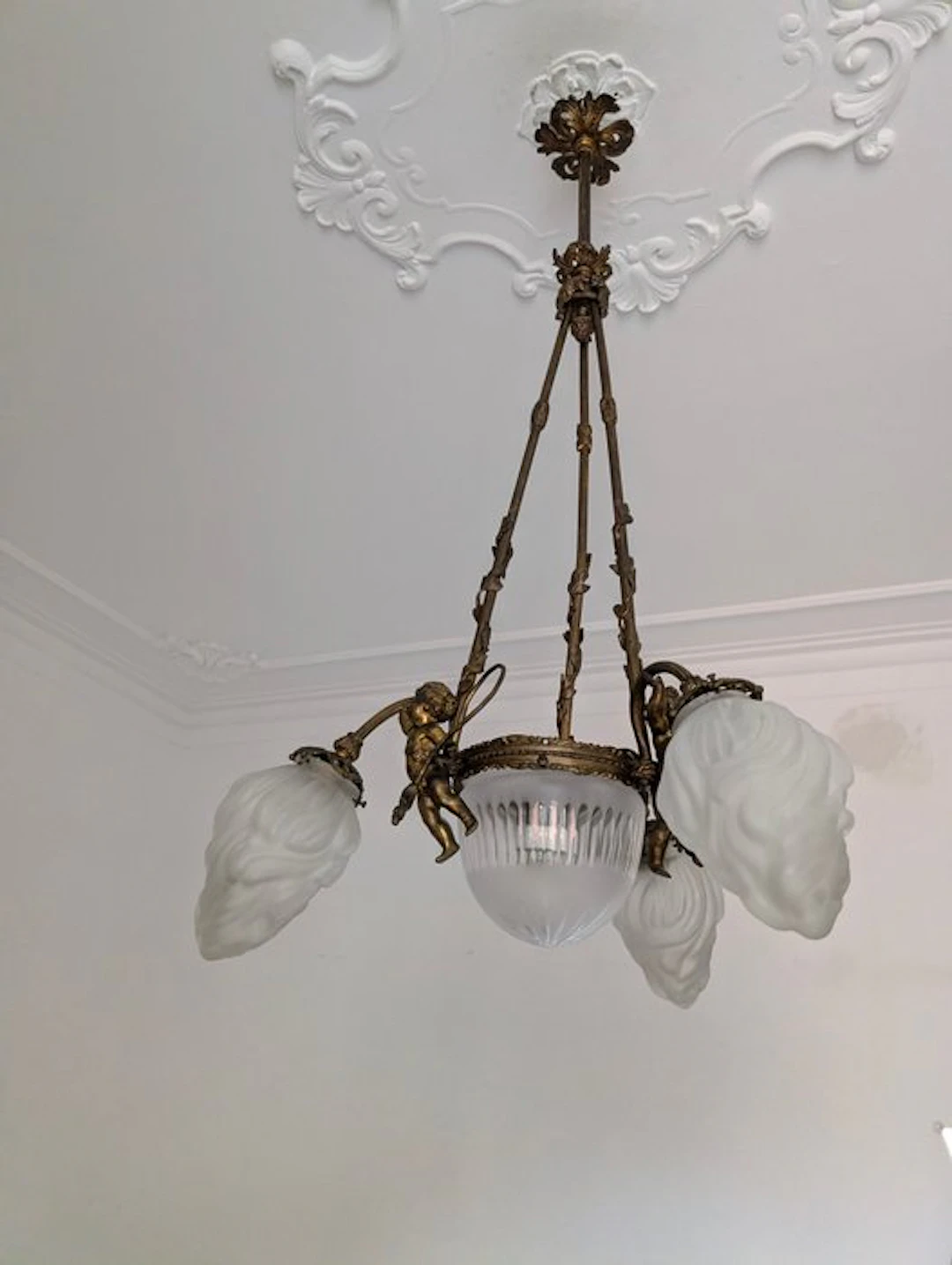 Chandelier - Bronze, Glass