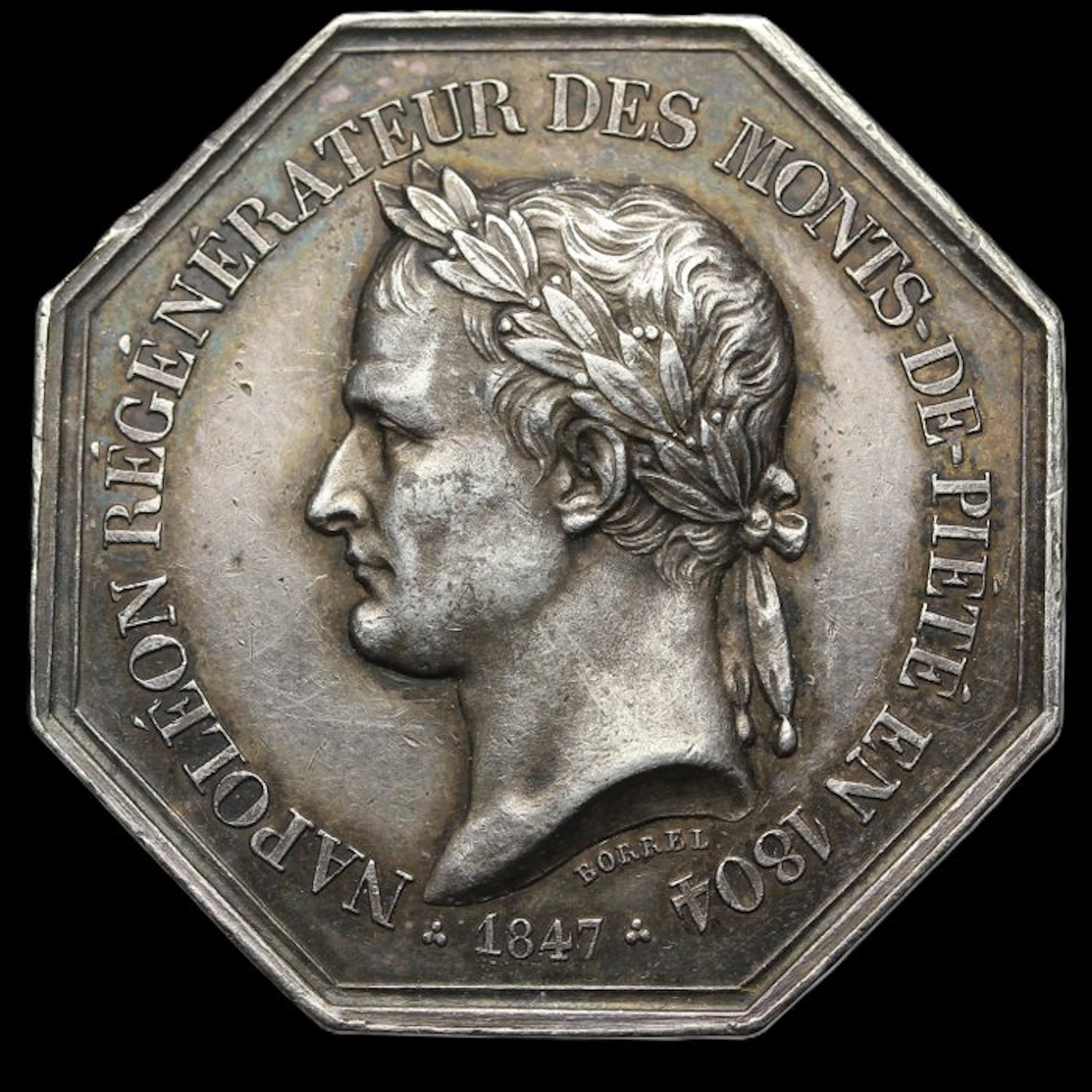 France. Silver Medal "Napoleon I, Mont-de-Piété 1847" (No reserve price)