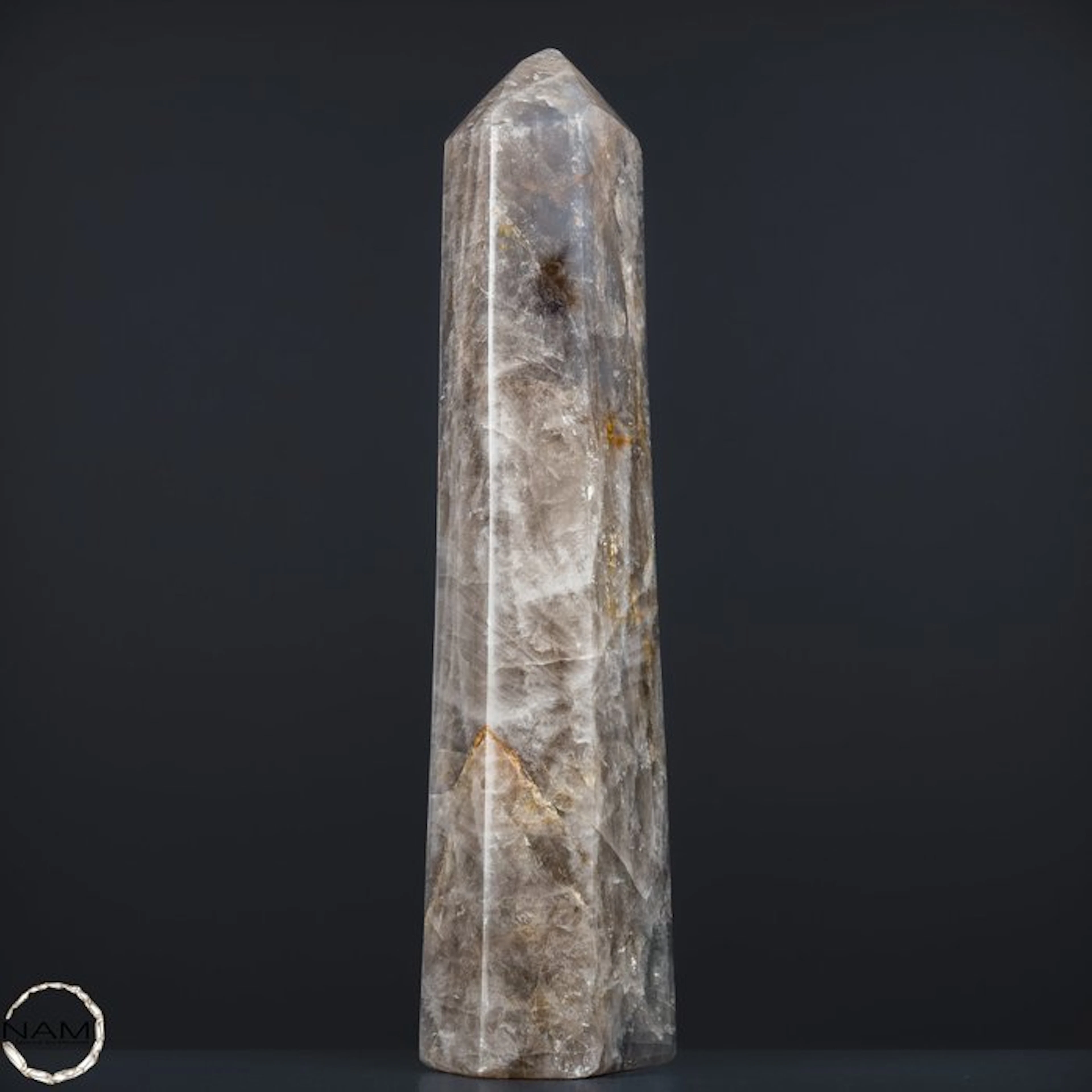 Breathtaking lavender-rose quartz obelisk – Delicate...