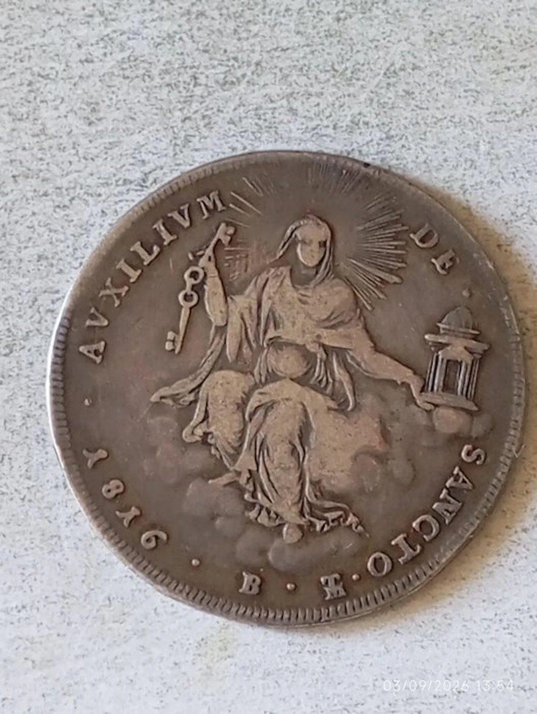 Italy, Papal State Pio VII. 1/2 Scudo 1816