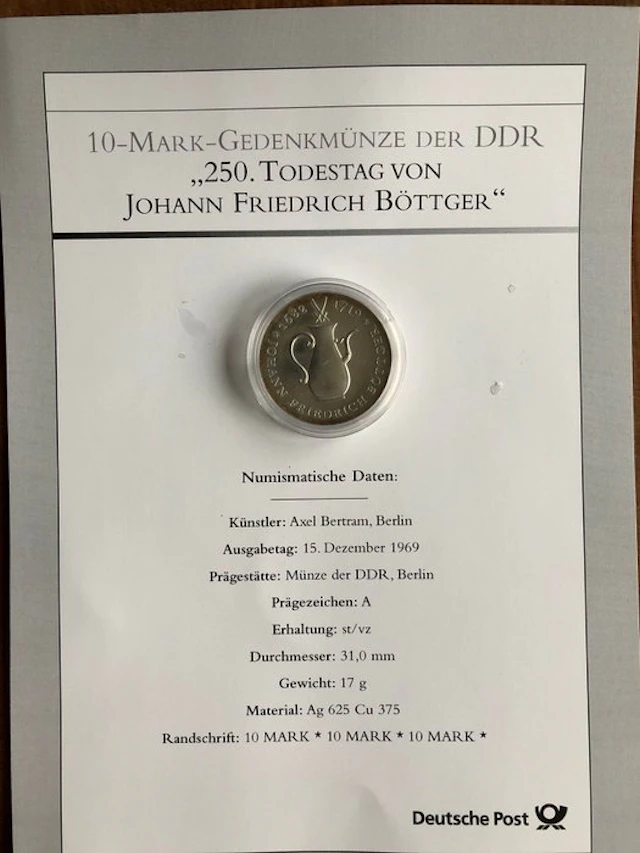 Germany, Democratic Republic 10 Mark 1969 A – 250