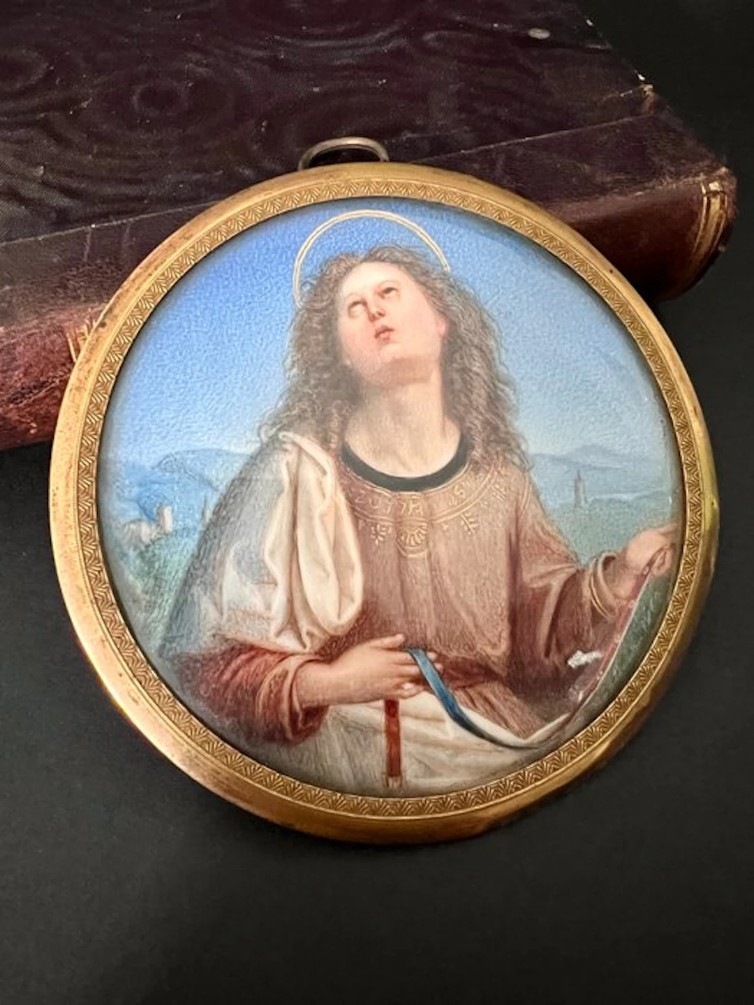 . - Saint Thomas recevant le Sacro Cingolo