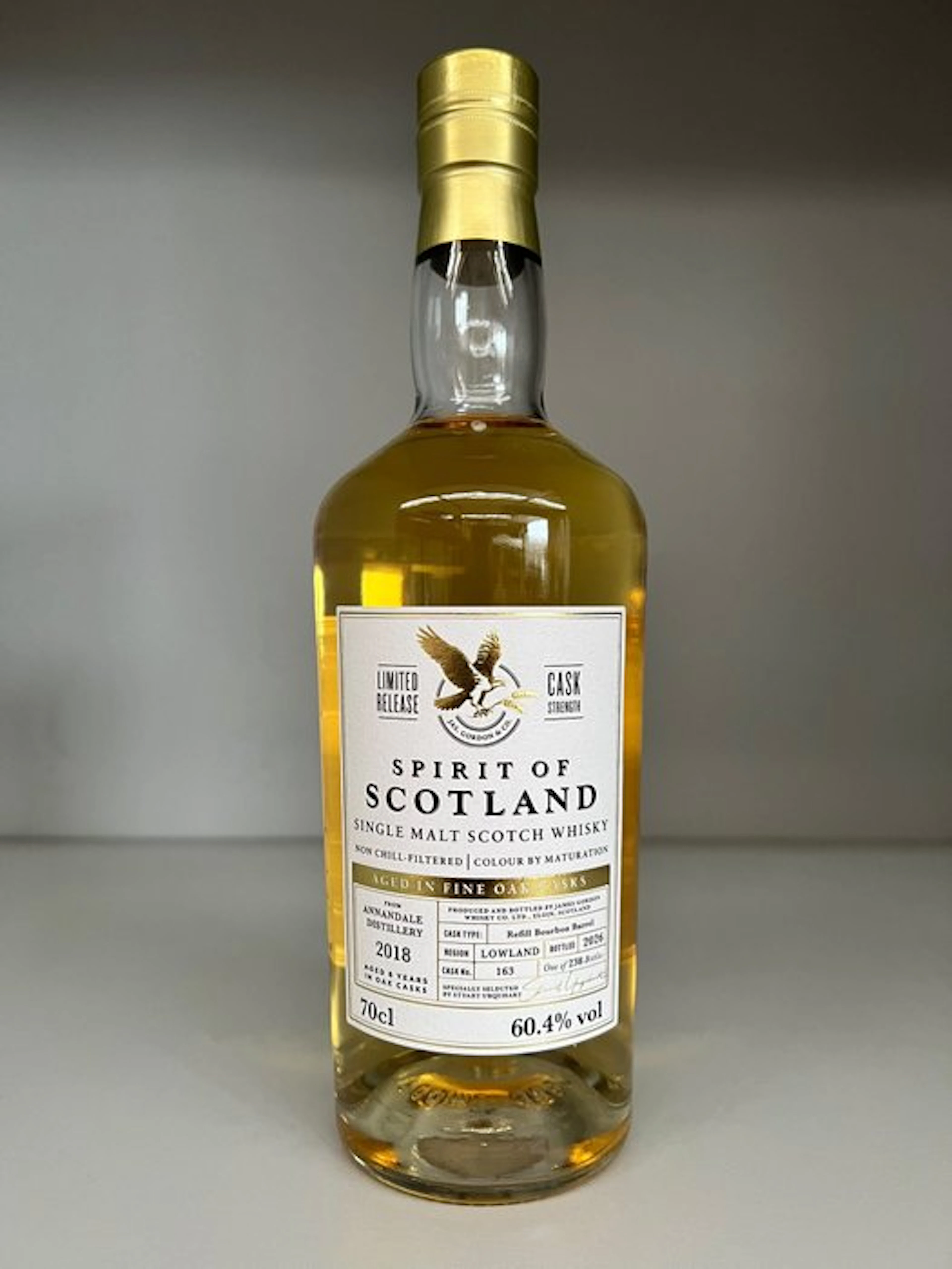 Annandale 2018 Spirit of Scotland - Cask no. 163 - Gordon & MacPhail - 70cl