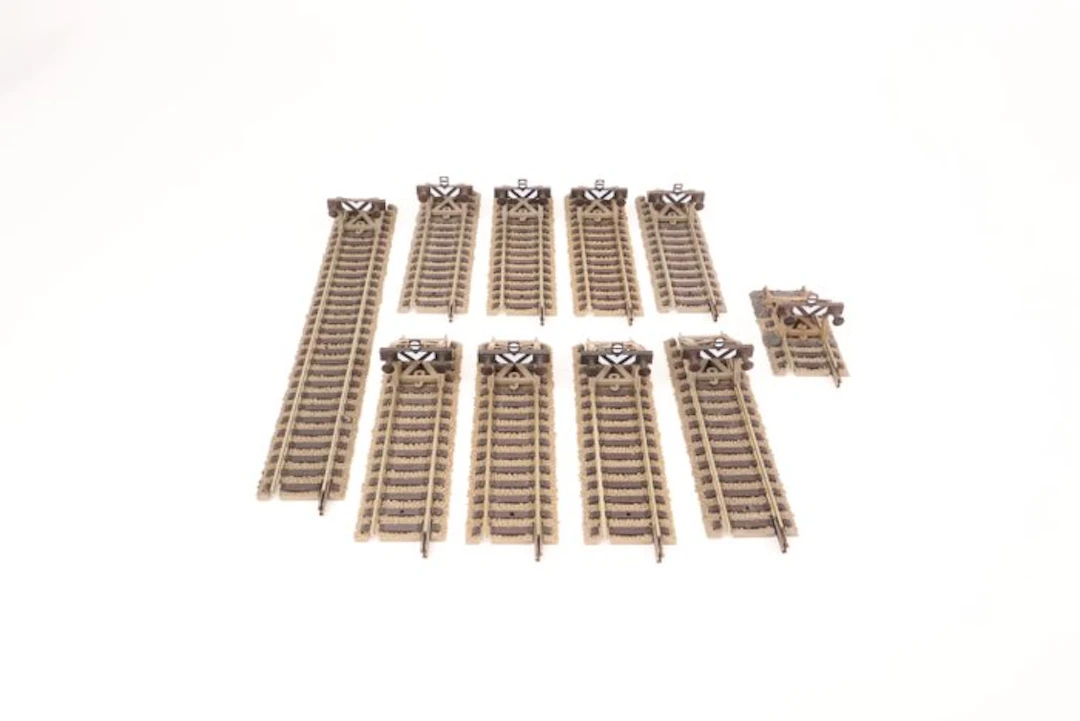 Fleischmann H0 - 6103 - Model train tracks (10) - Profi-rails stop blocks