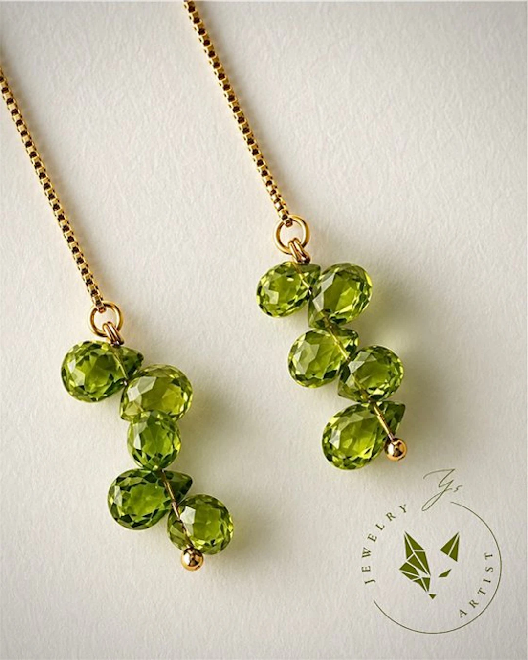 Designer Jewelry - Peridot - Sterling Silver 925...