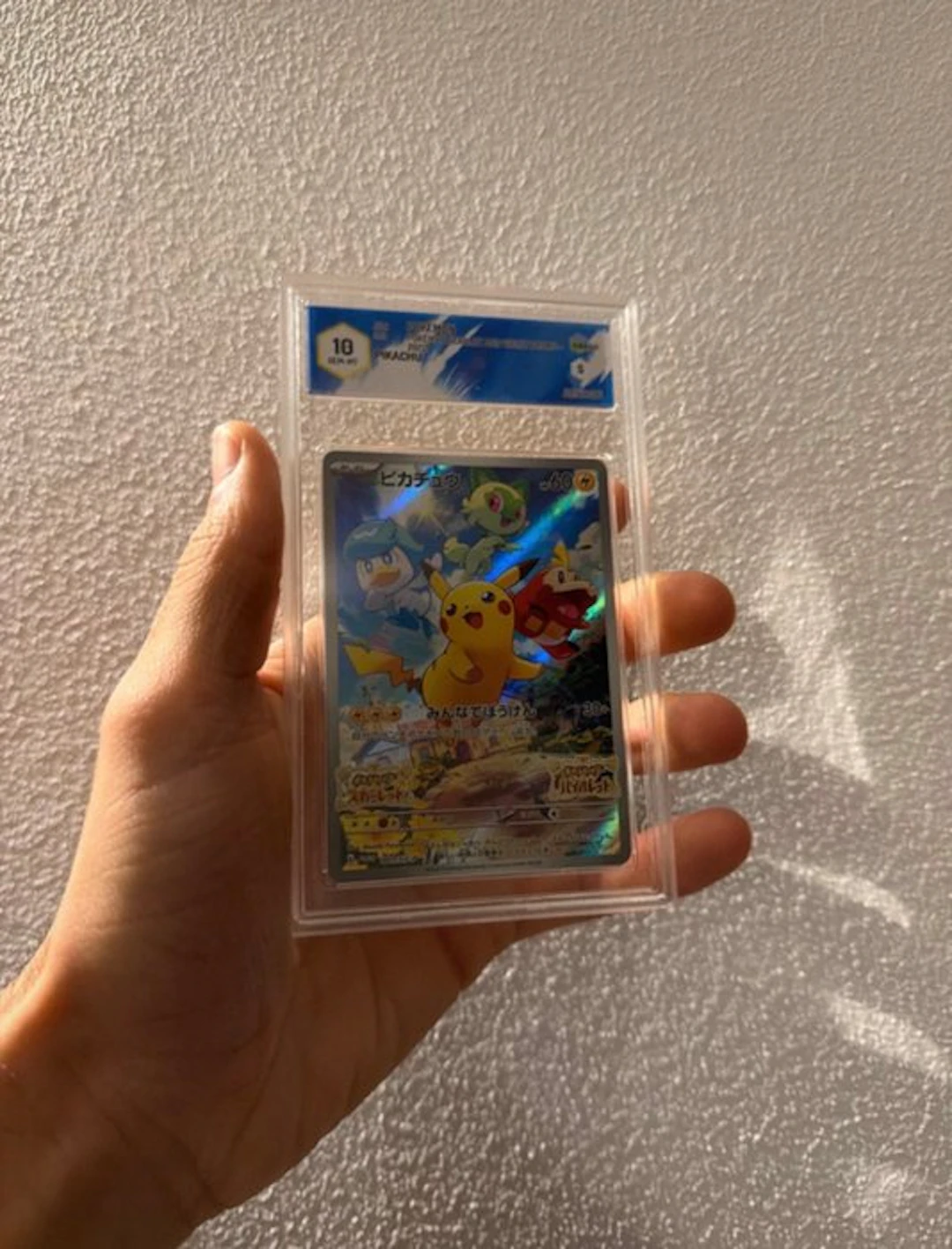 Pokémon - 1 Graded card - Pikachu 001/S-P Foil