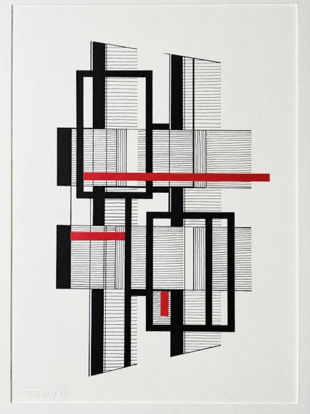 Eugène Eechaut (1928-2019) - Minimalist Abstract...
