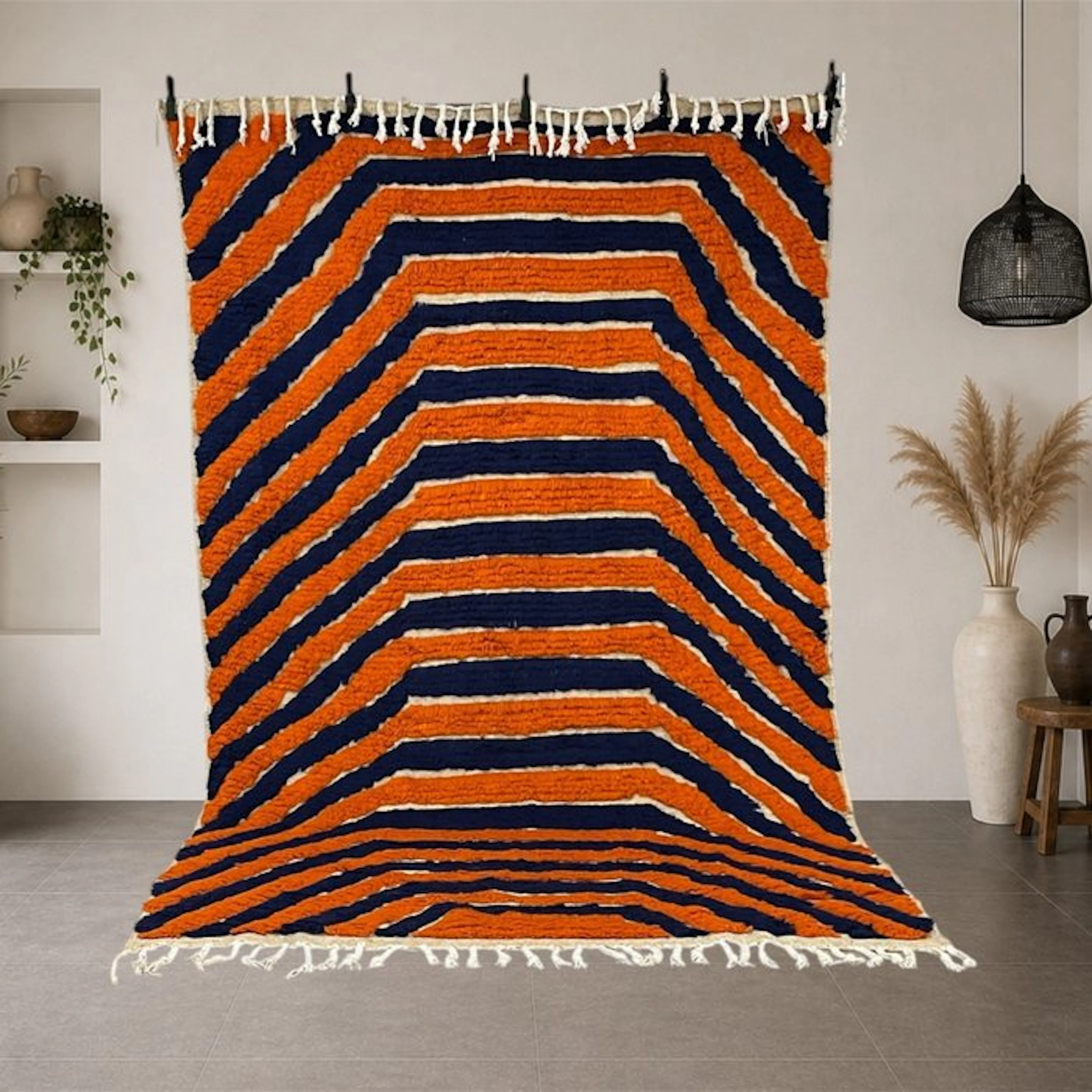 Berber, Authentic Beni Ouarain Berber rug – Handmade in...