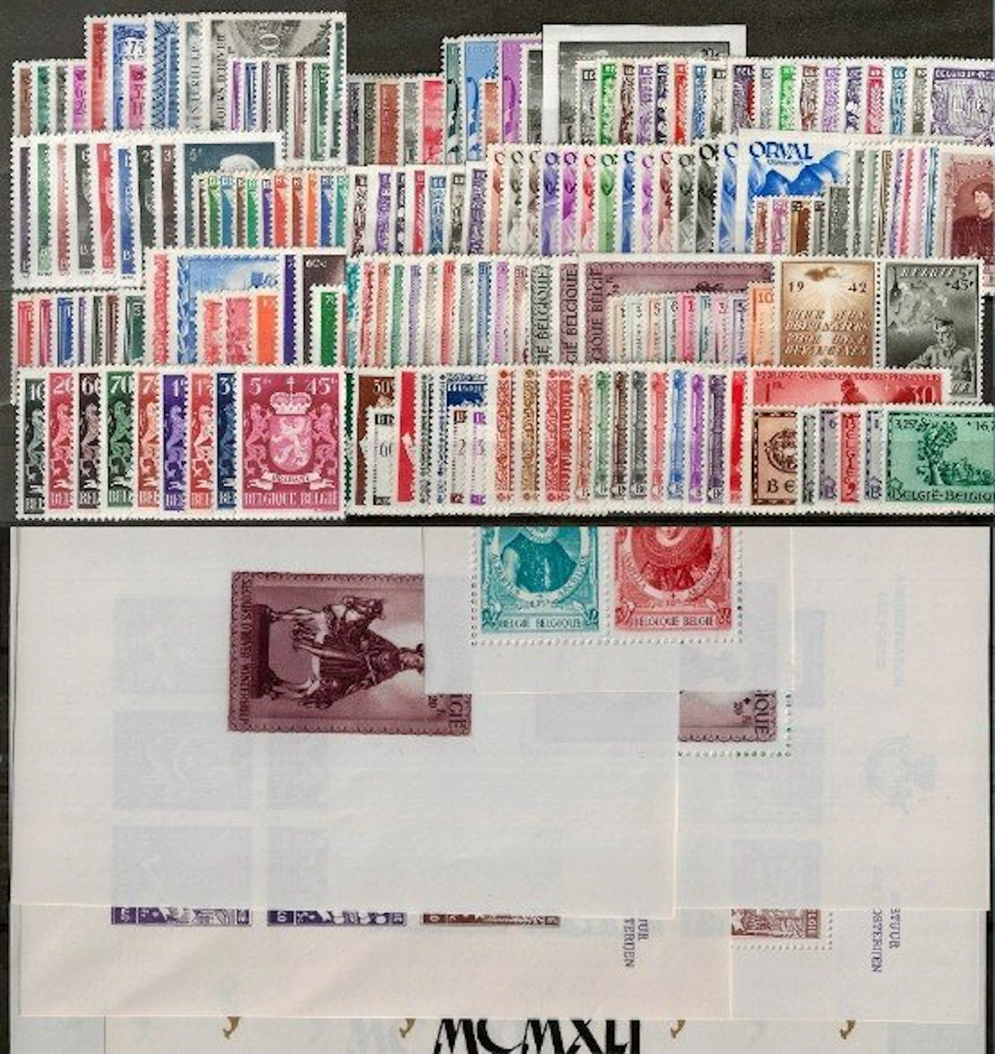 Belgium 1940/1945 - 6 complete volumes with blocks...