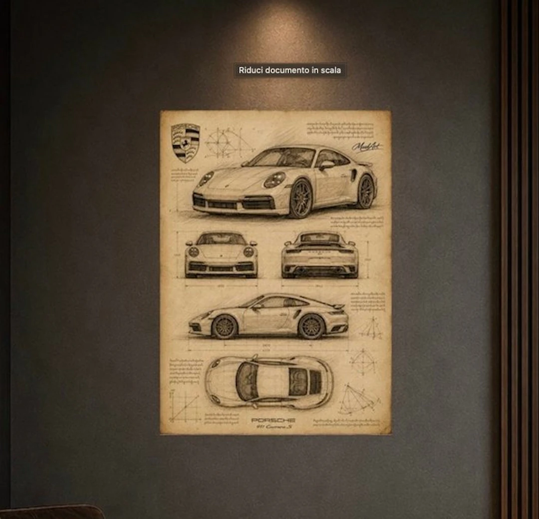 MaskArt - "Porsche 911 – Carrera S" By MaskArt - Stampa...