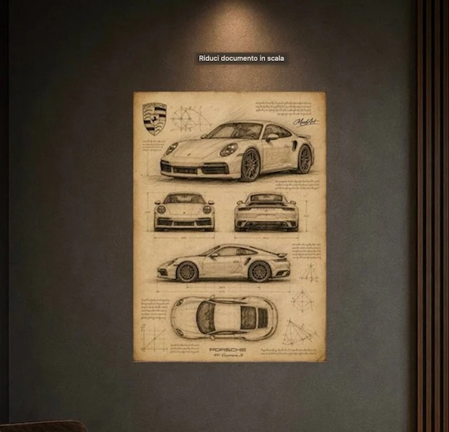 MaskArt - "Porsche 911 – Carrera S" By MaskArt - Stampa...