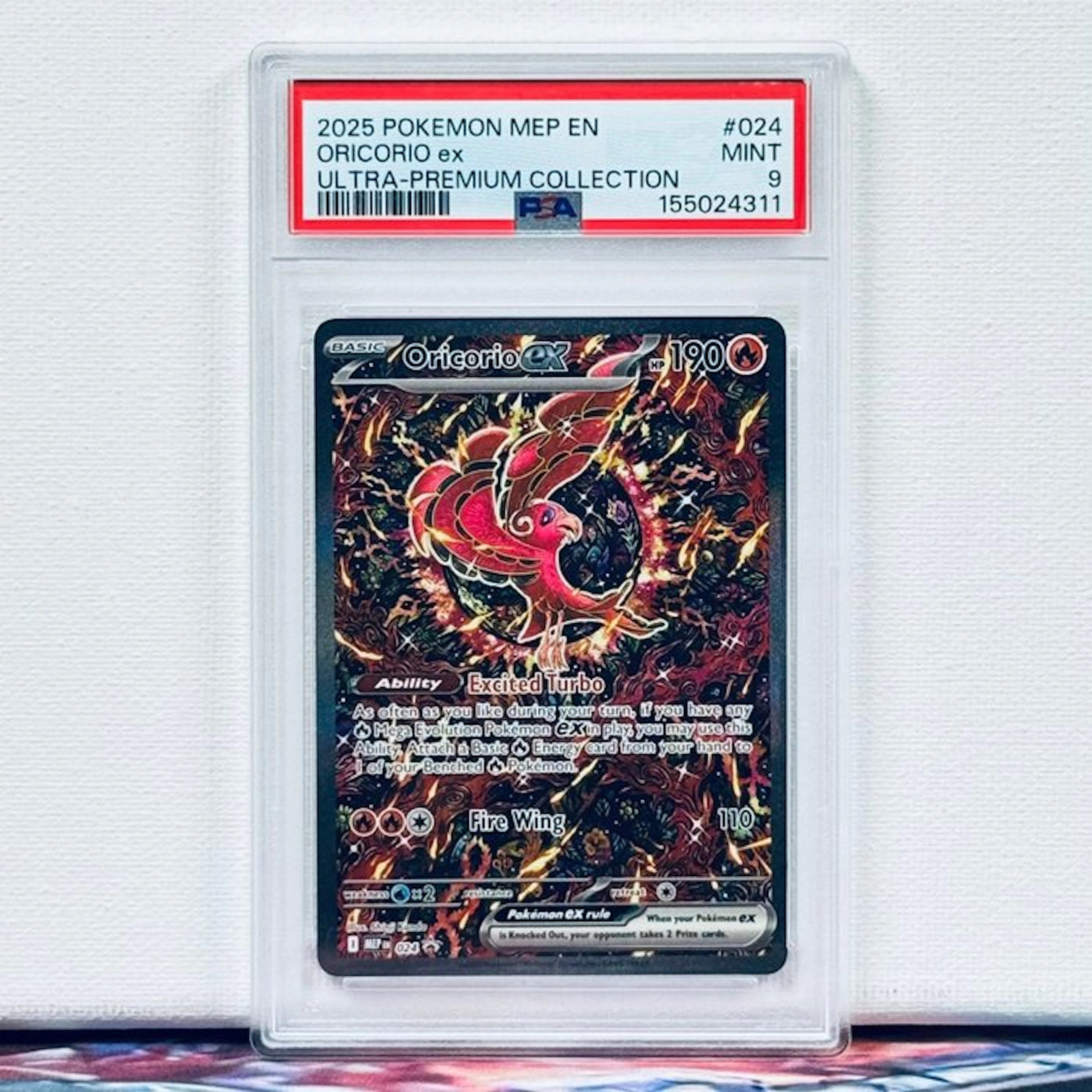 Pokémon Graded card - ORICORIO ex #024 2025 POKEMON MEP...