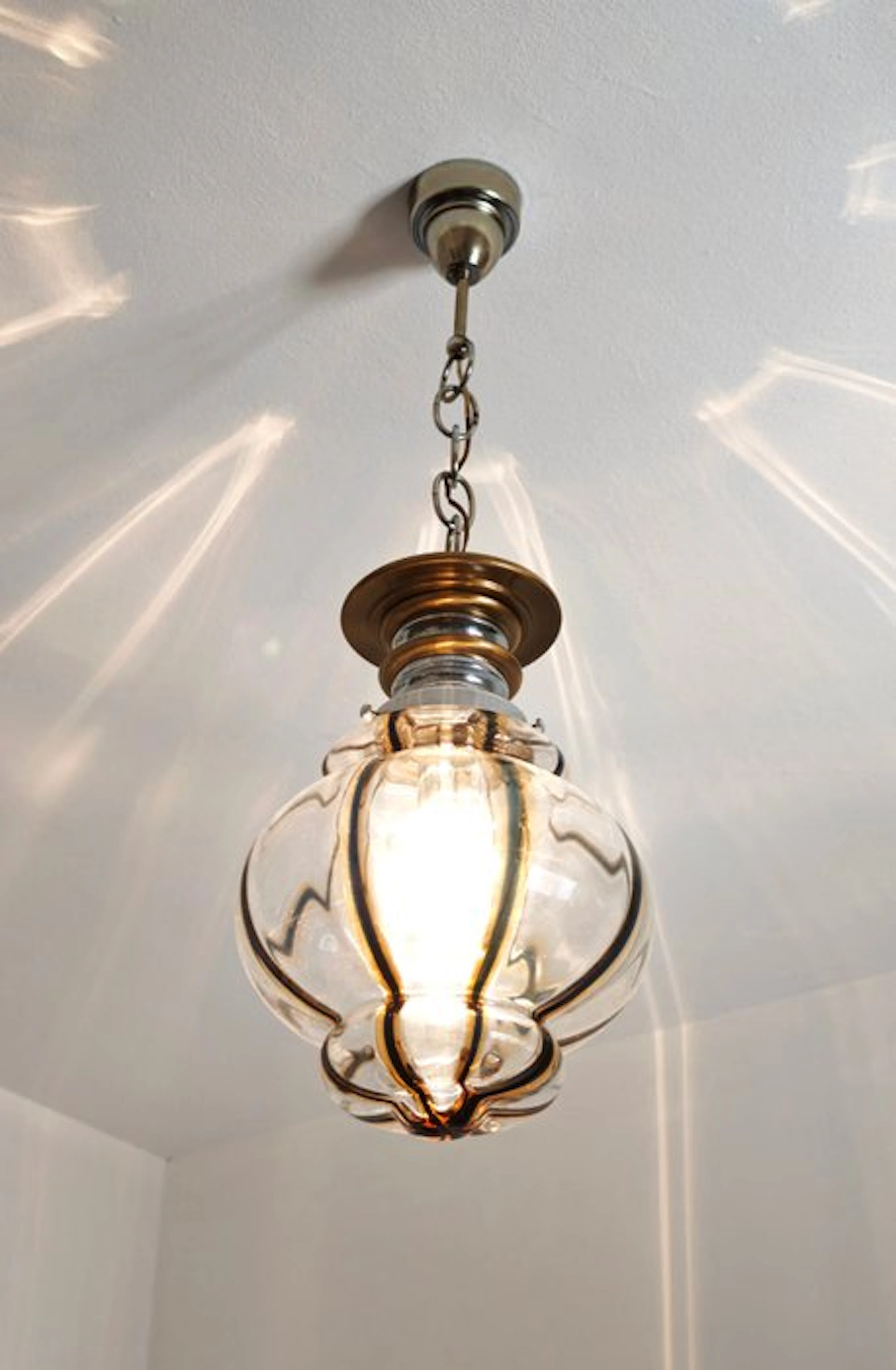 Hanging lamp - Murano glass - Attributed to Toni Zuccheri