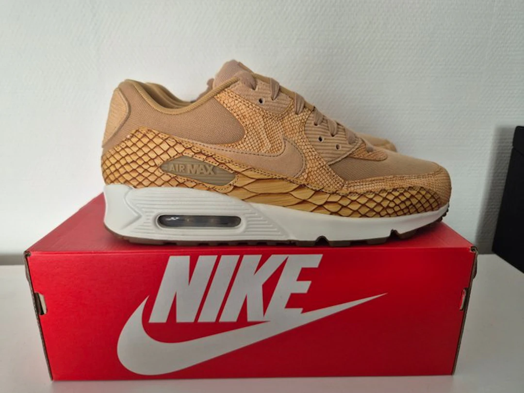 Nike - Air Max 90 Premium Leather 'Snakeskin' - Sneakers...