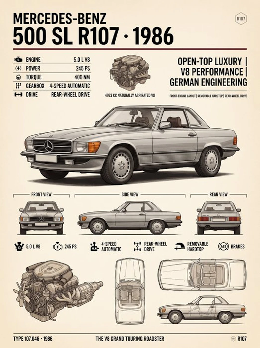Shmidt.Art - Mercedes-Benz - MERCEDES-BENZ 500 SL R107 · 1986 - 1980s