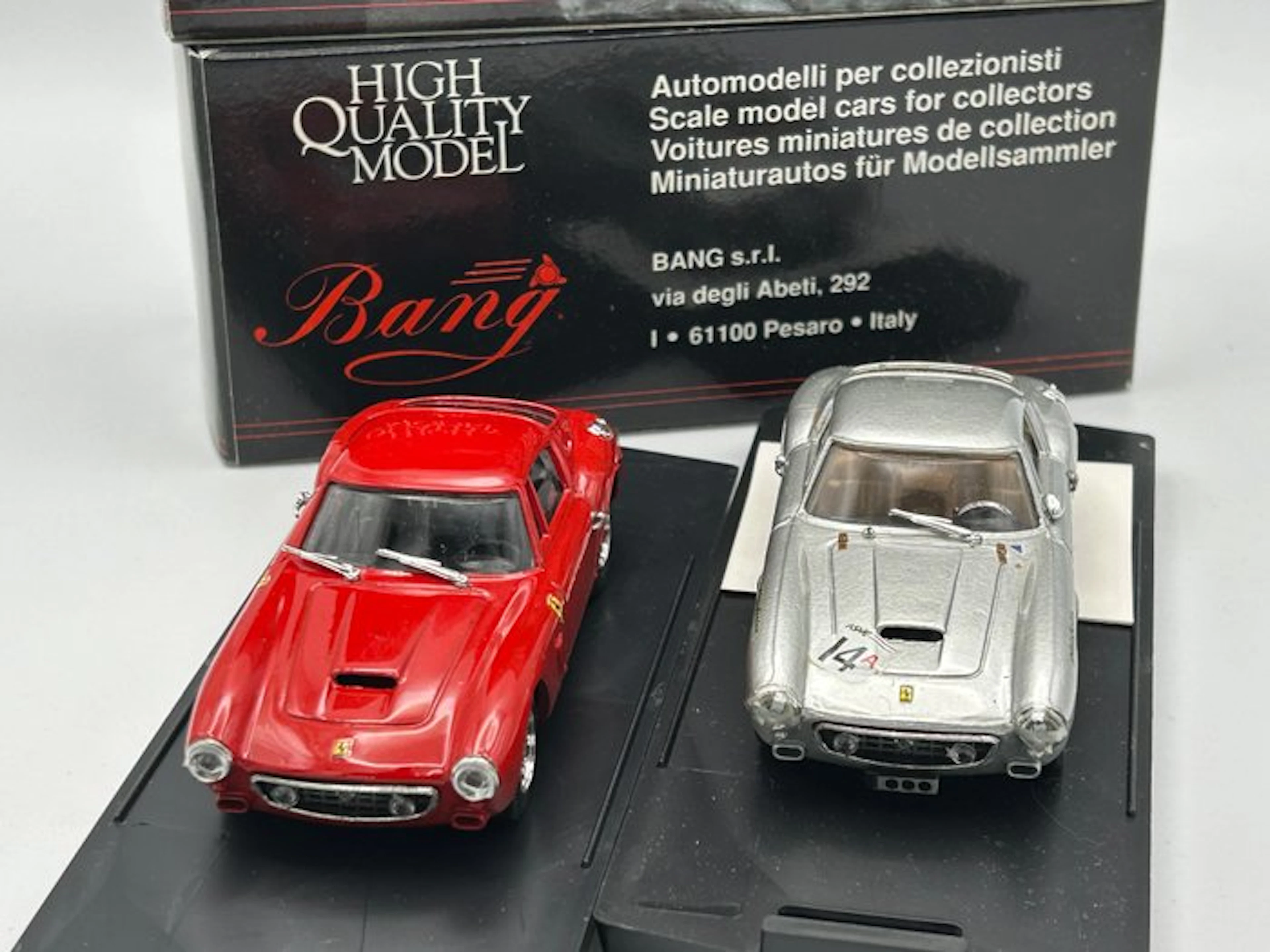 Bang 1:43 - Model car (2) - Ferrari - Ferrari 250 SWB...
