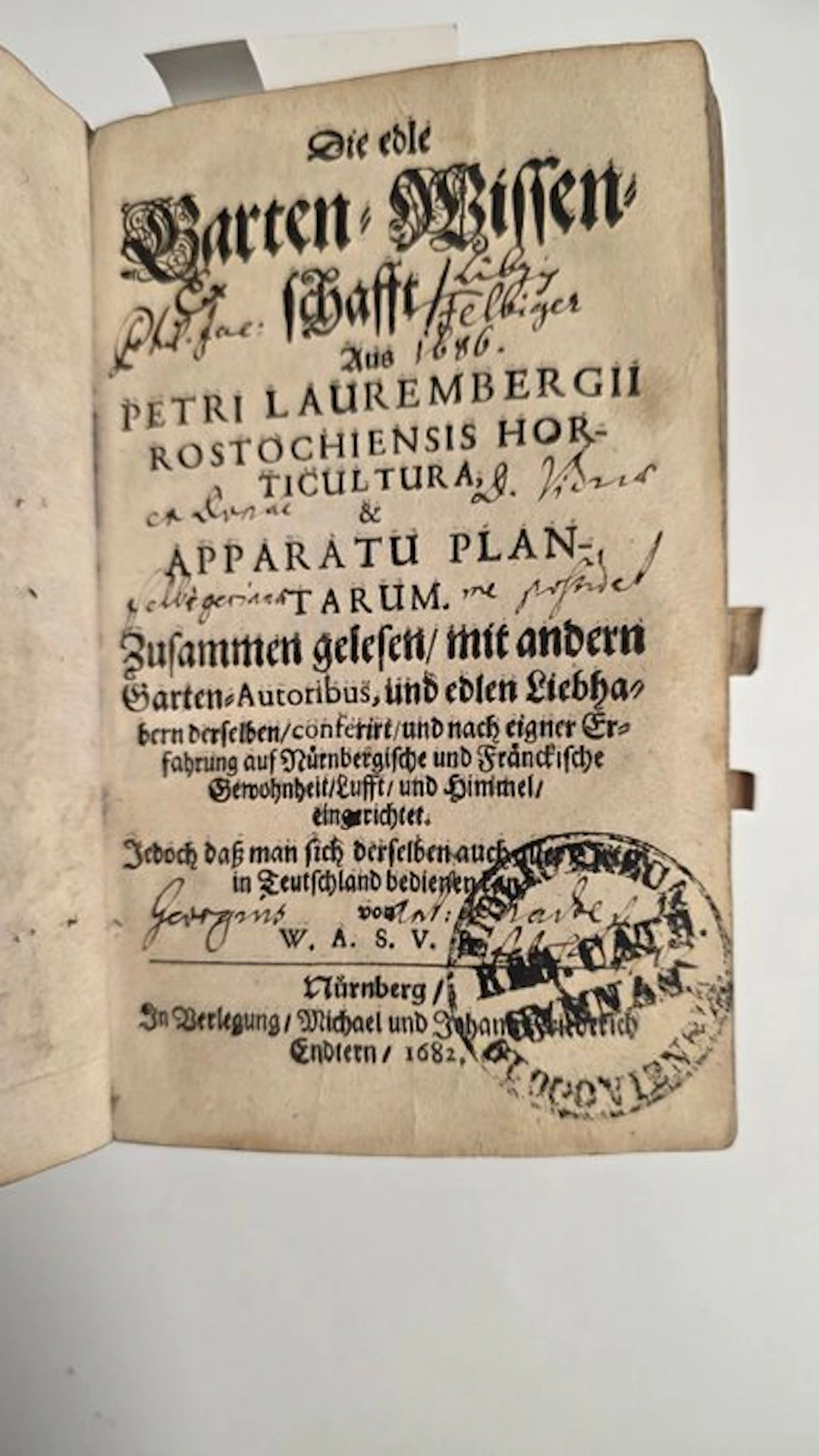 Peter Lauremberg - Die edle Garten-Wissenschafft