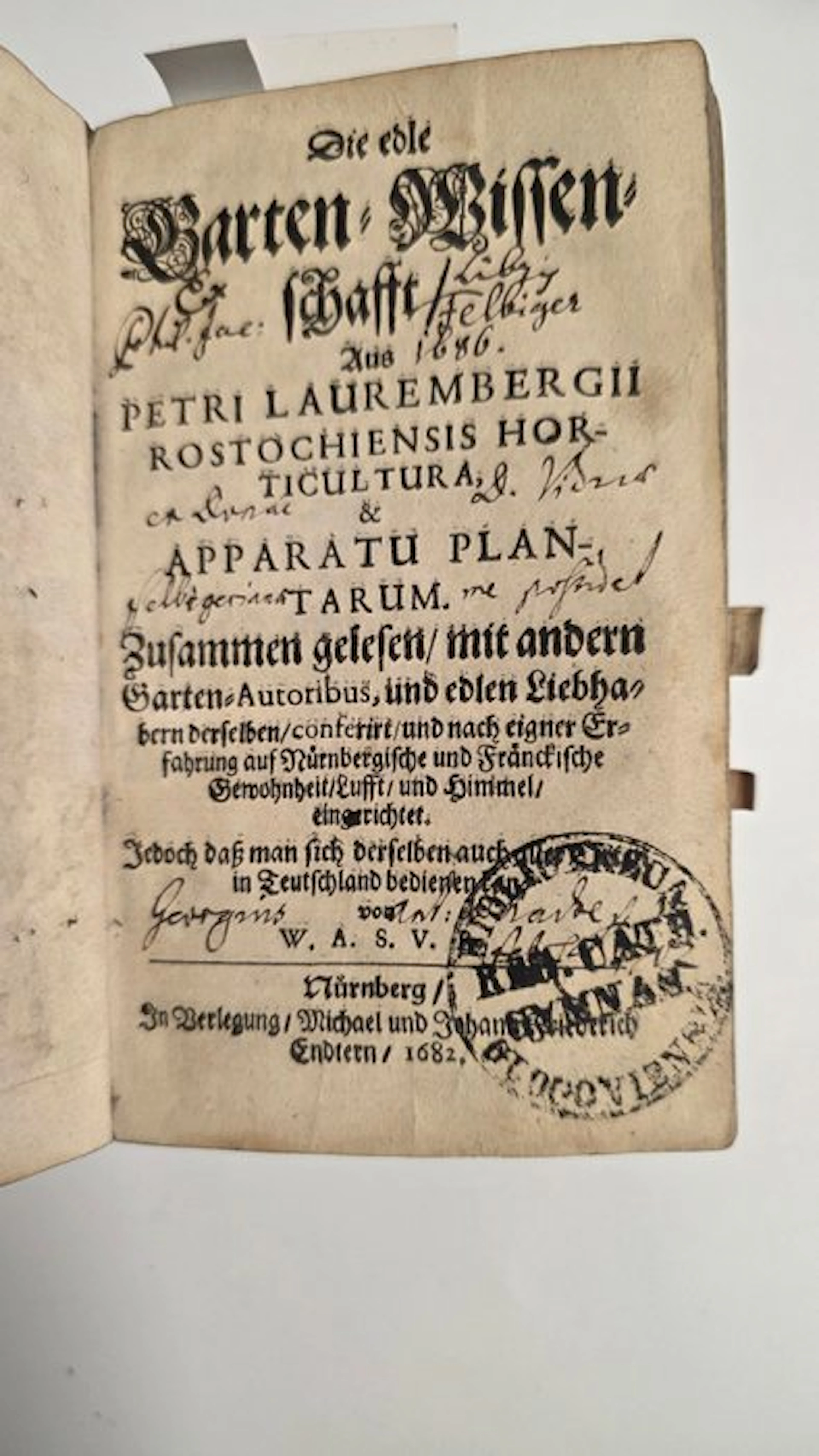 Peter Lauremberg - Die edle Garten-Wissenschafft