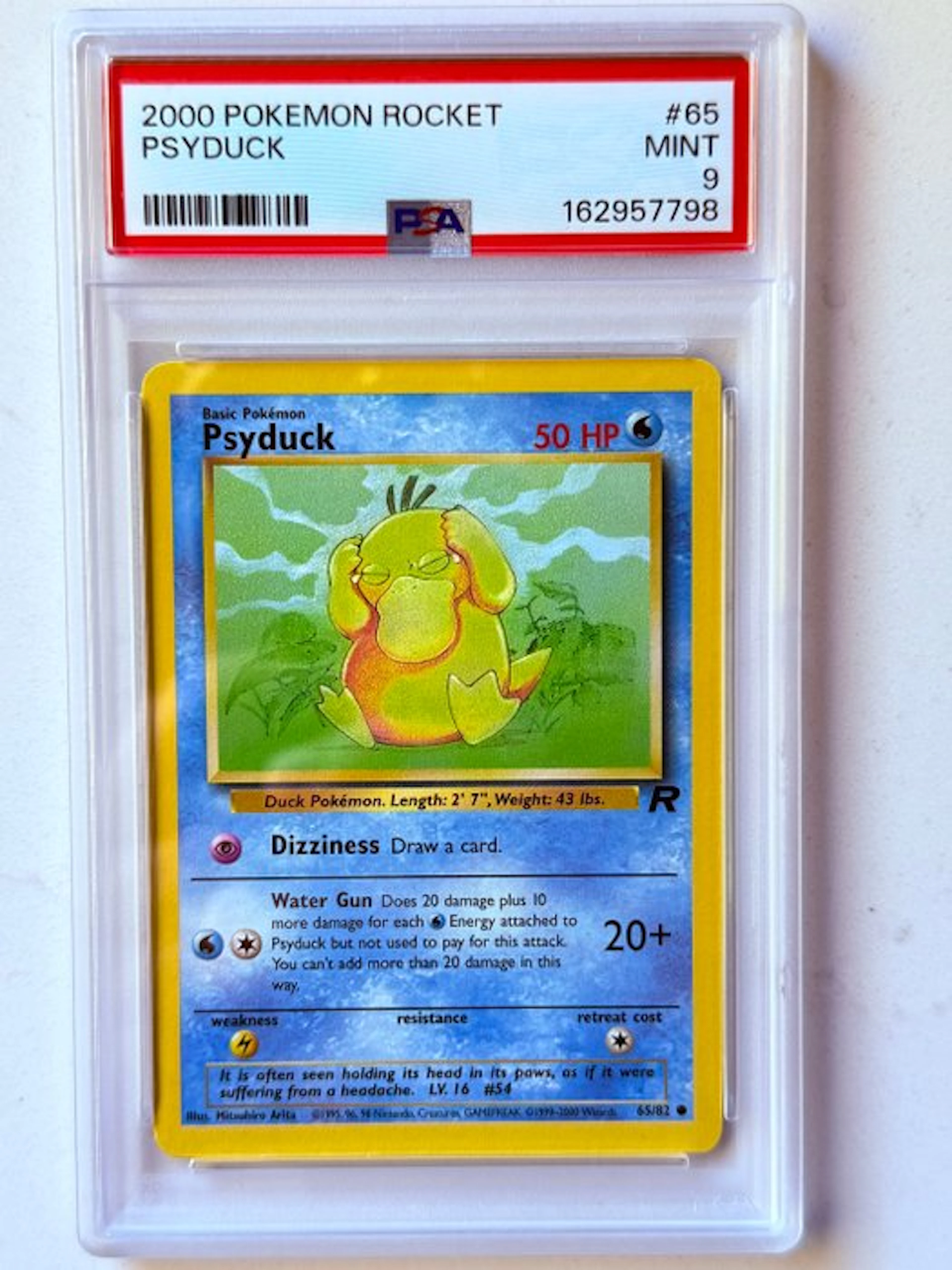 Pokémon - 1 Graded card - Psyduck 65/82 - PSA 9 - WOTC