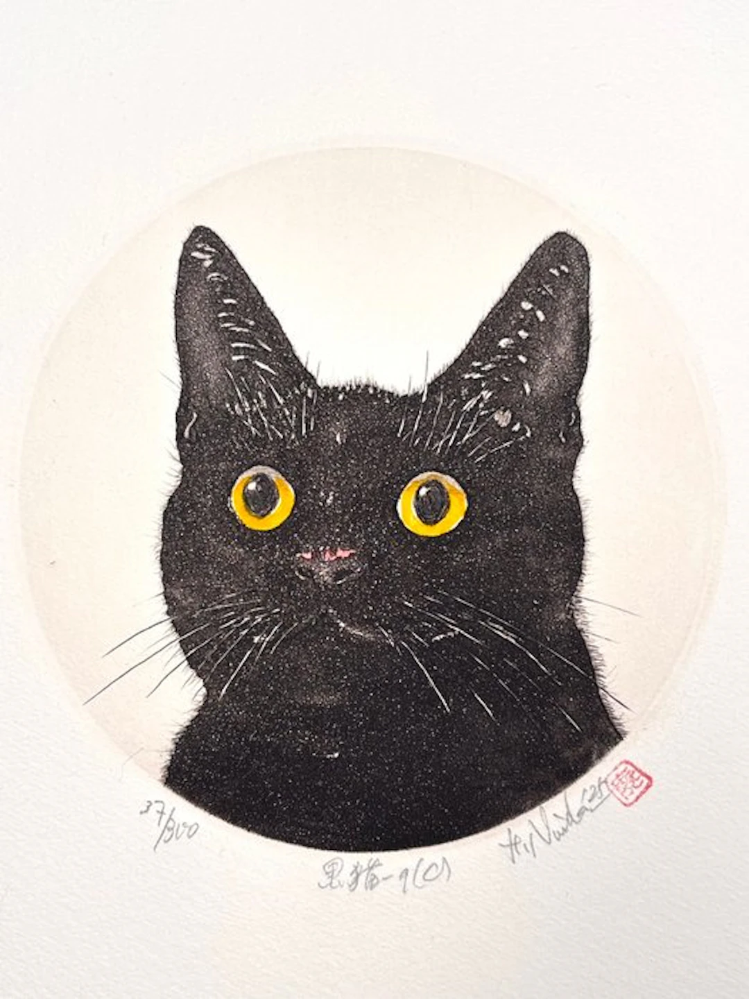"Black Cat 9C (Kuroneko 黒猫 9C)" - Limited 37/300 - Hiroto...