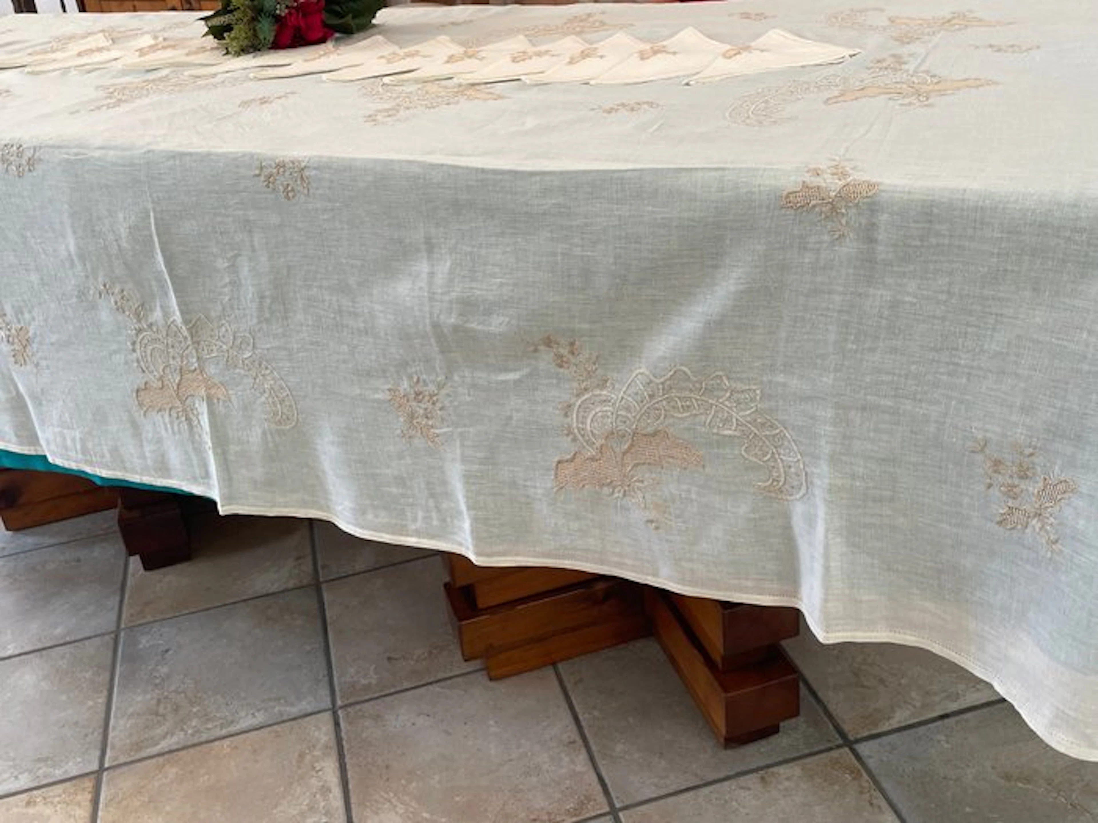 artigianato d'epoca - Tablecloth (13) - 2.86 cm - 1.72 cm...