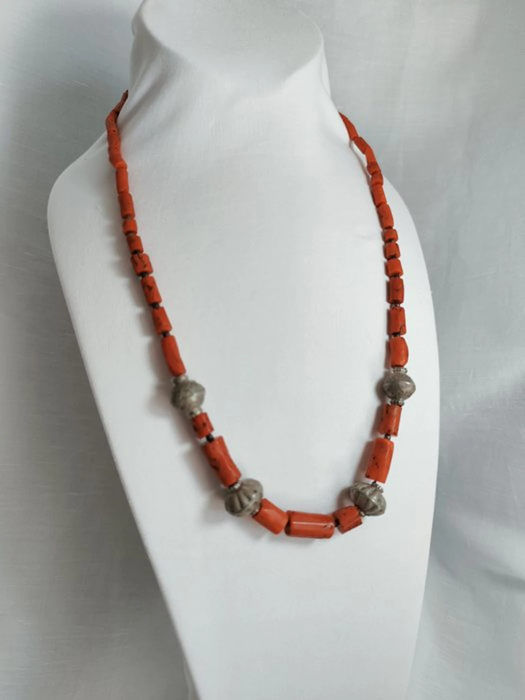 Collar necklace - Vintage Sardinian necklace in natural...