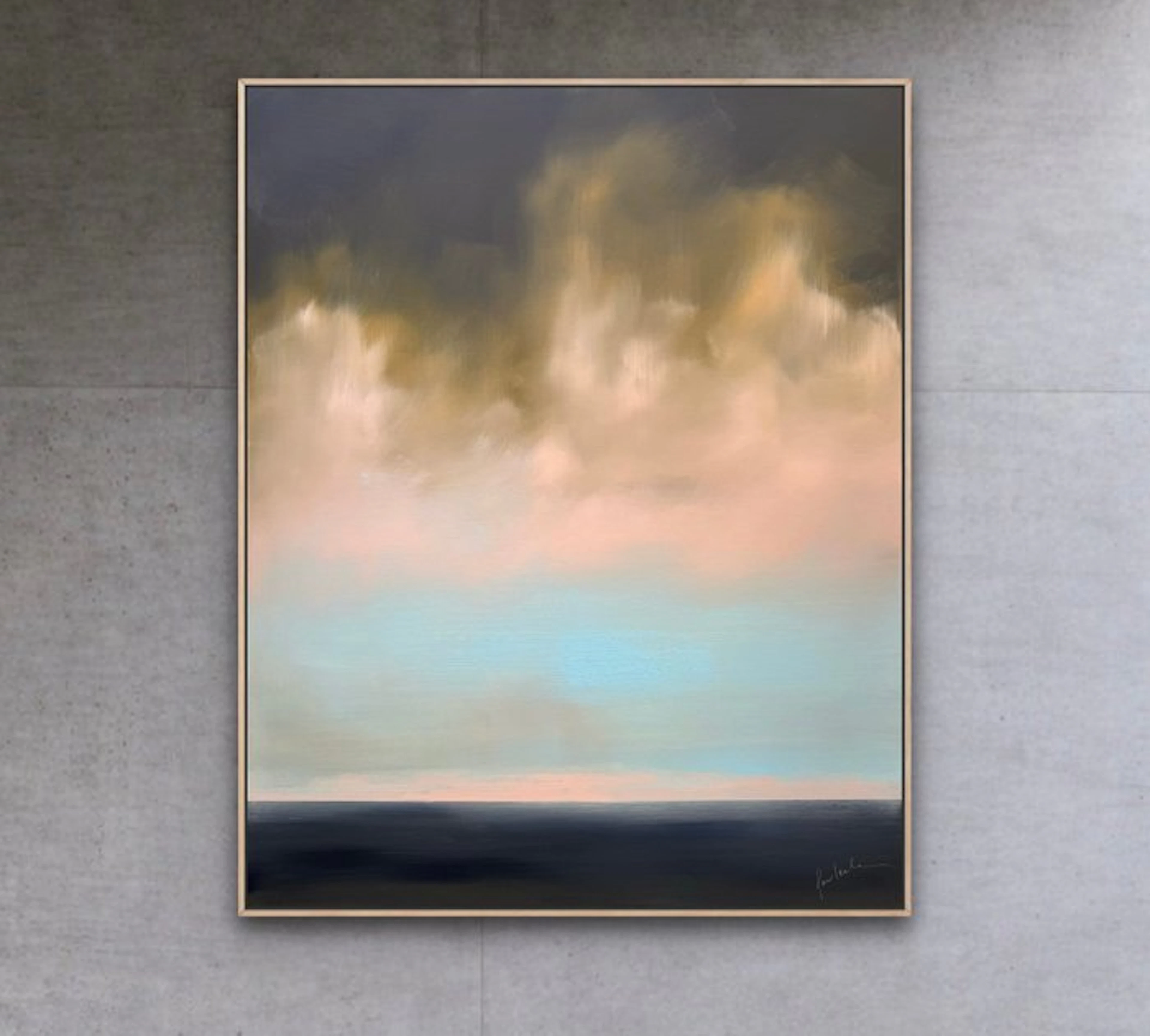 Anna Pavlenko (1984) - Meer Abstrakte Original Landschaft...